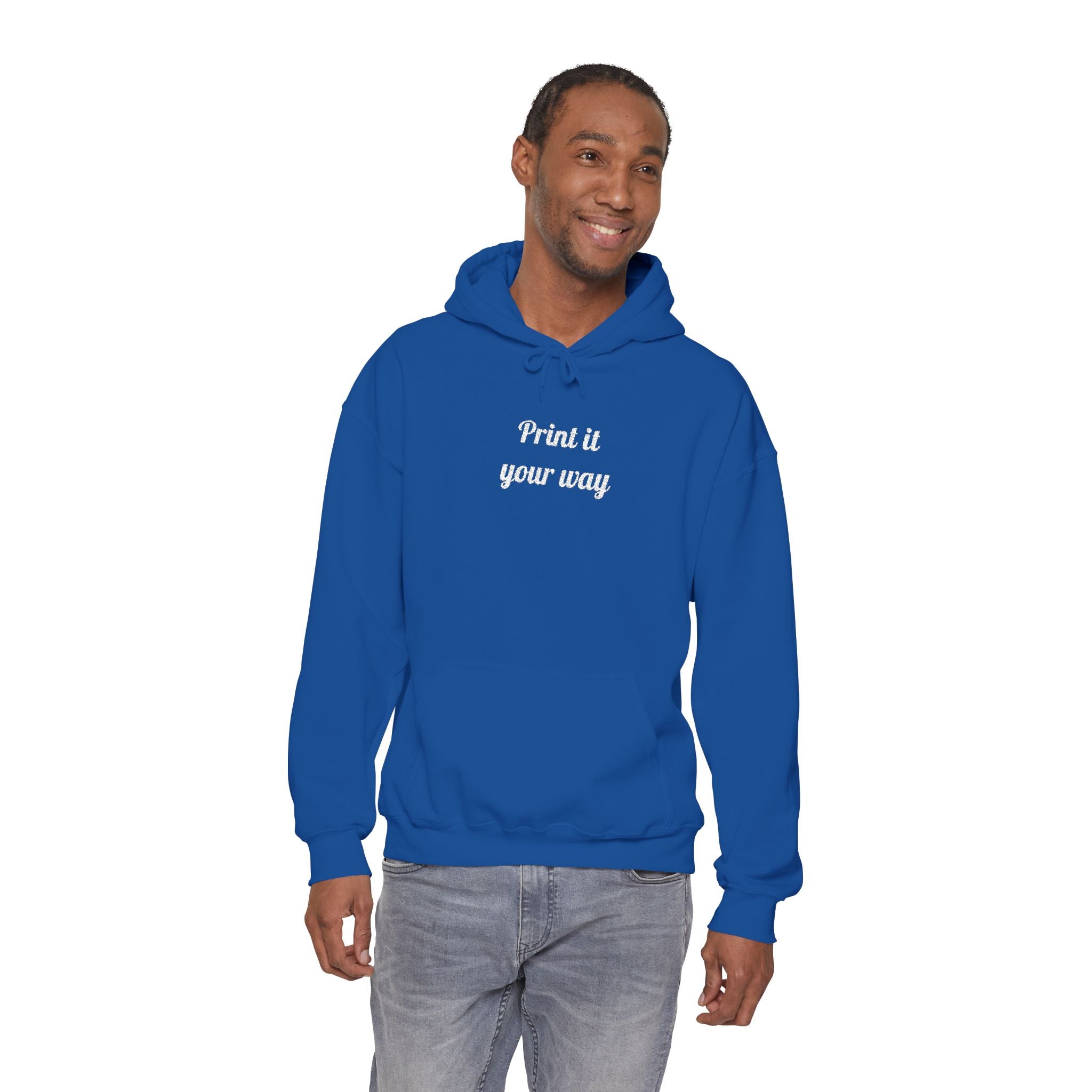 Custom Embroidered Unisex Hoodie – Ethically Sourced Cotton Blend