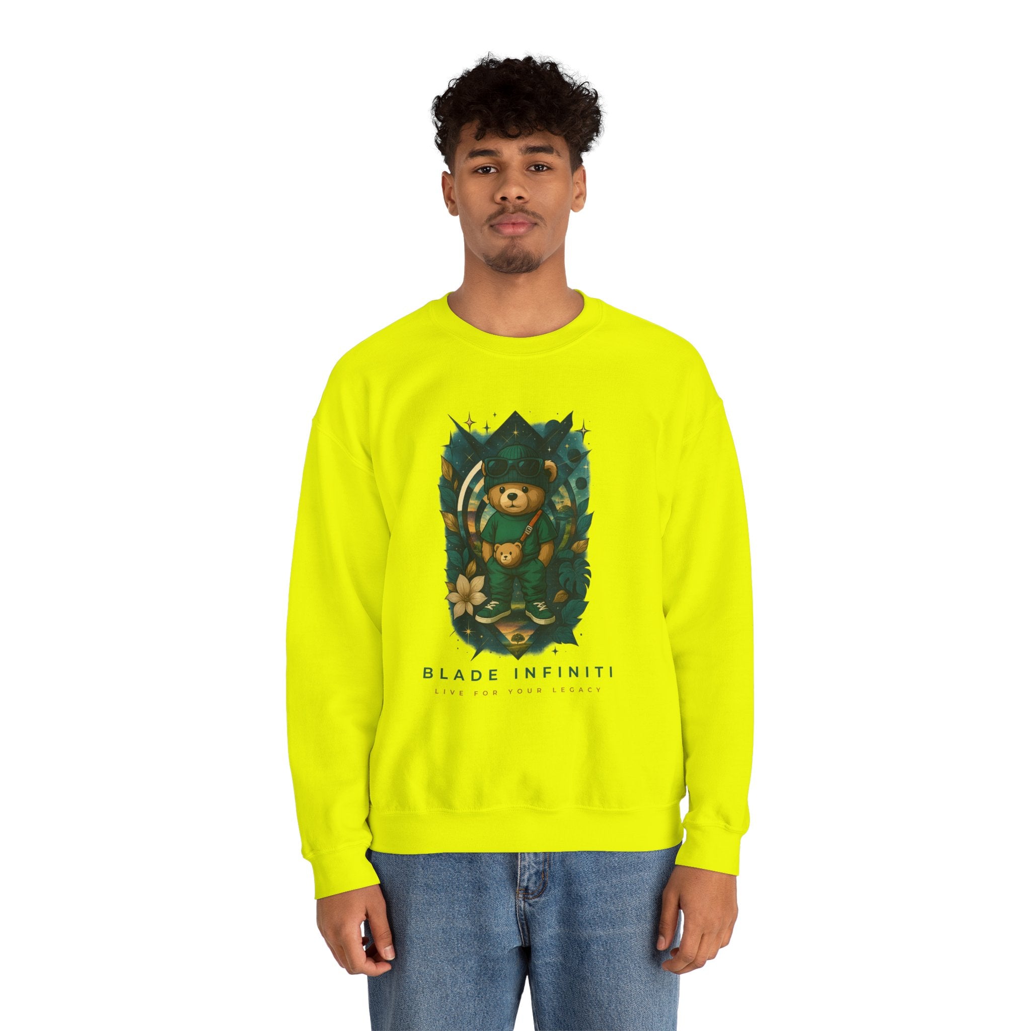 Galactic Teddy Bear V1 Unisex Crewneck Sweater