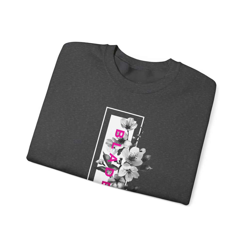 Bloom Bae Deep Pink Floral Unisex Crewneck Sweater