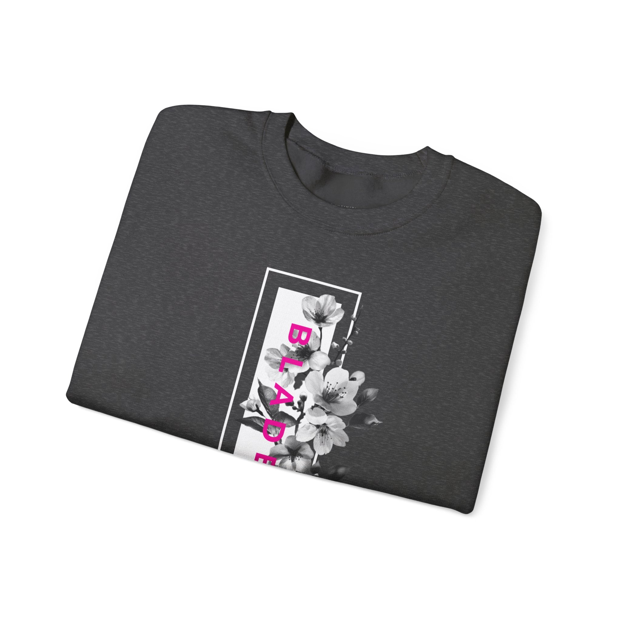 Bloom Bae Deep Pink Floral Unisex Crewneck Sweater