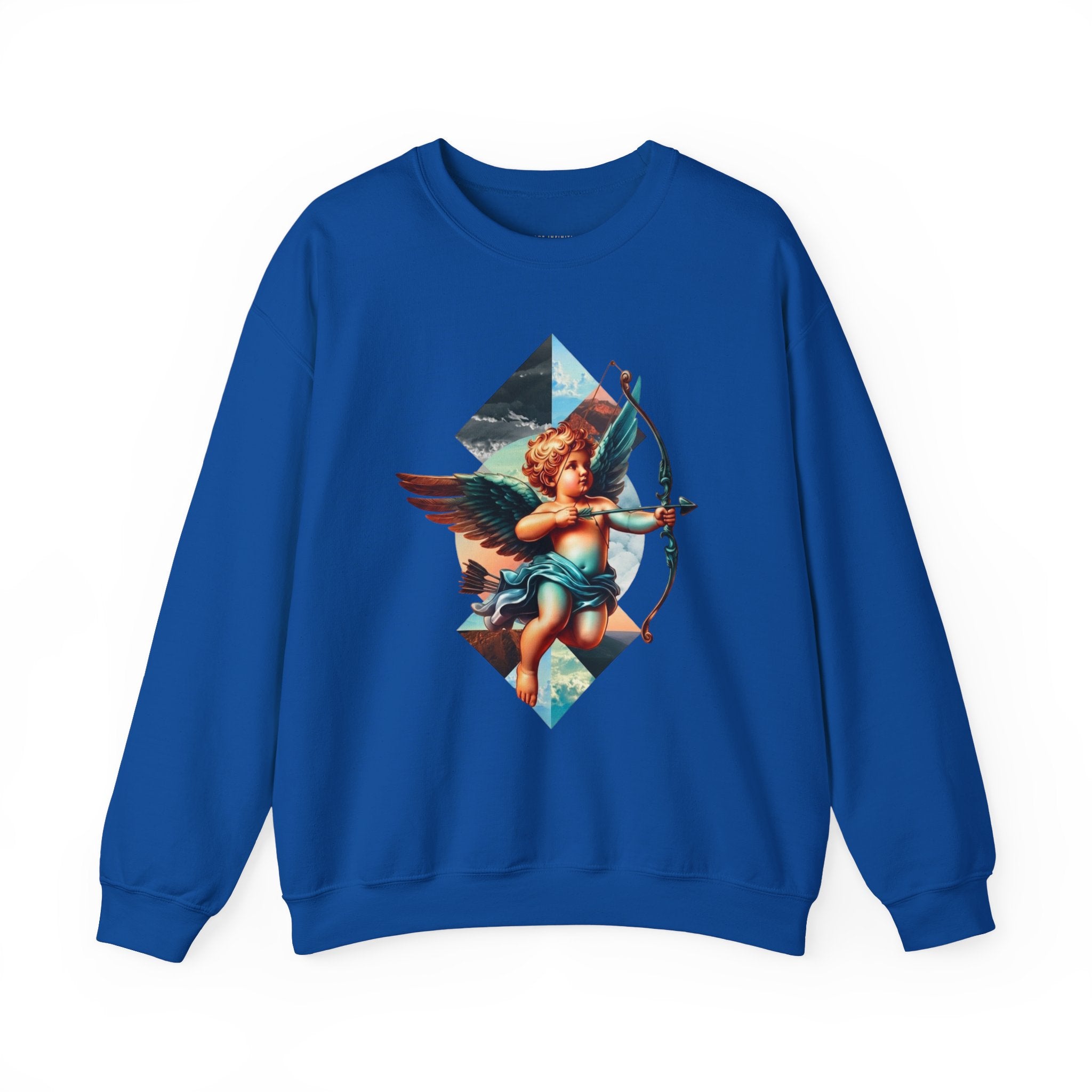 Cupid's Bow Blue + Arrow - Love, Infiniti Unisex Crewneck Sweater