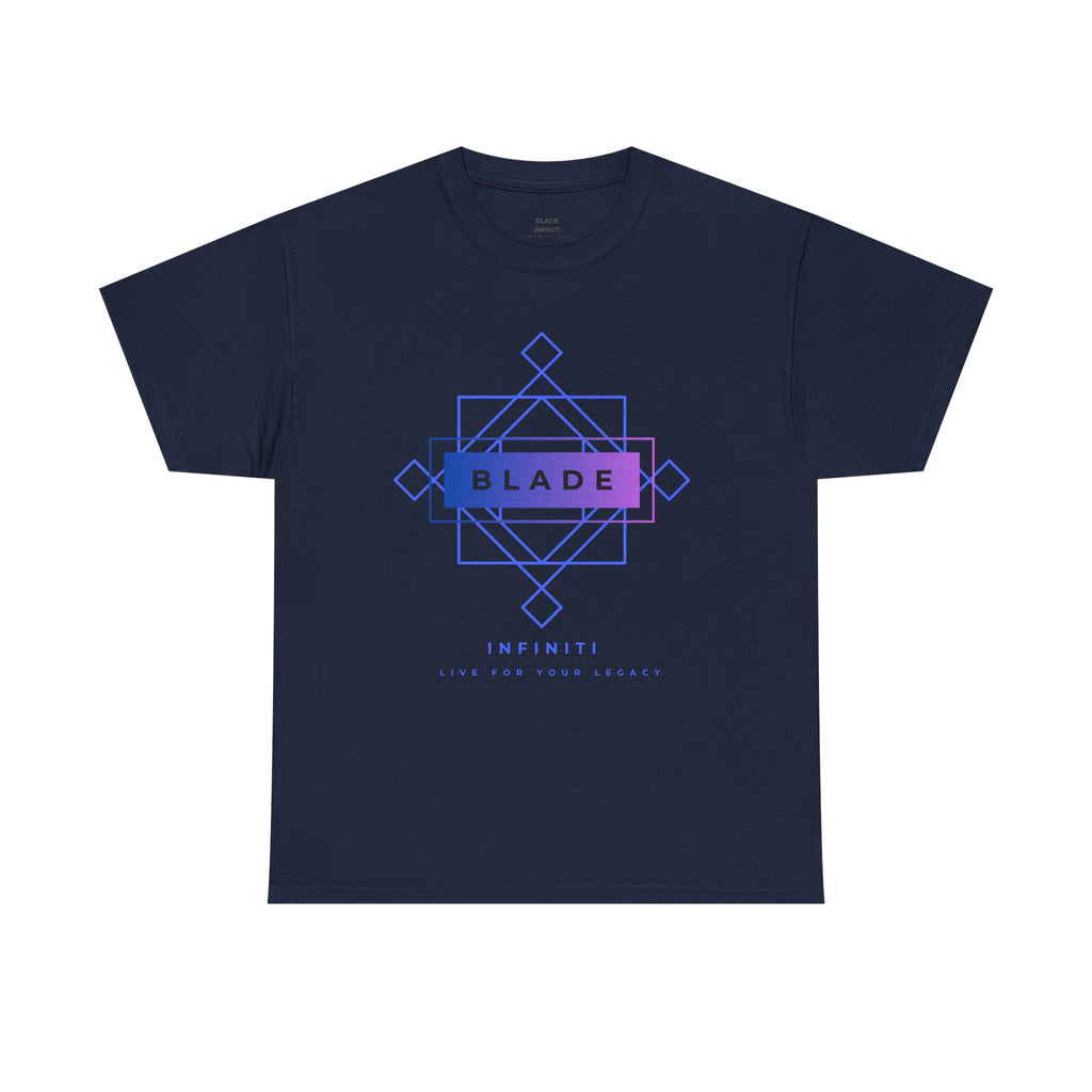 Geometric Infiniti Blue/Purple Ombre T-Shirt