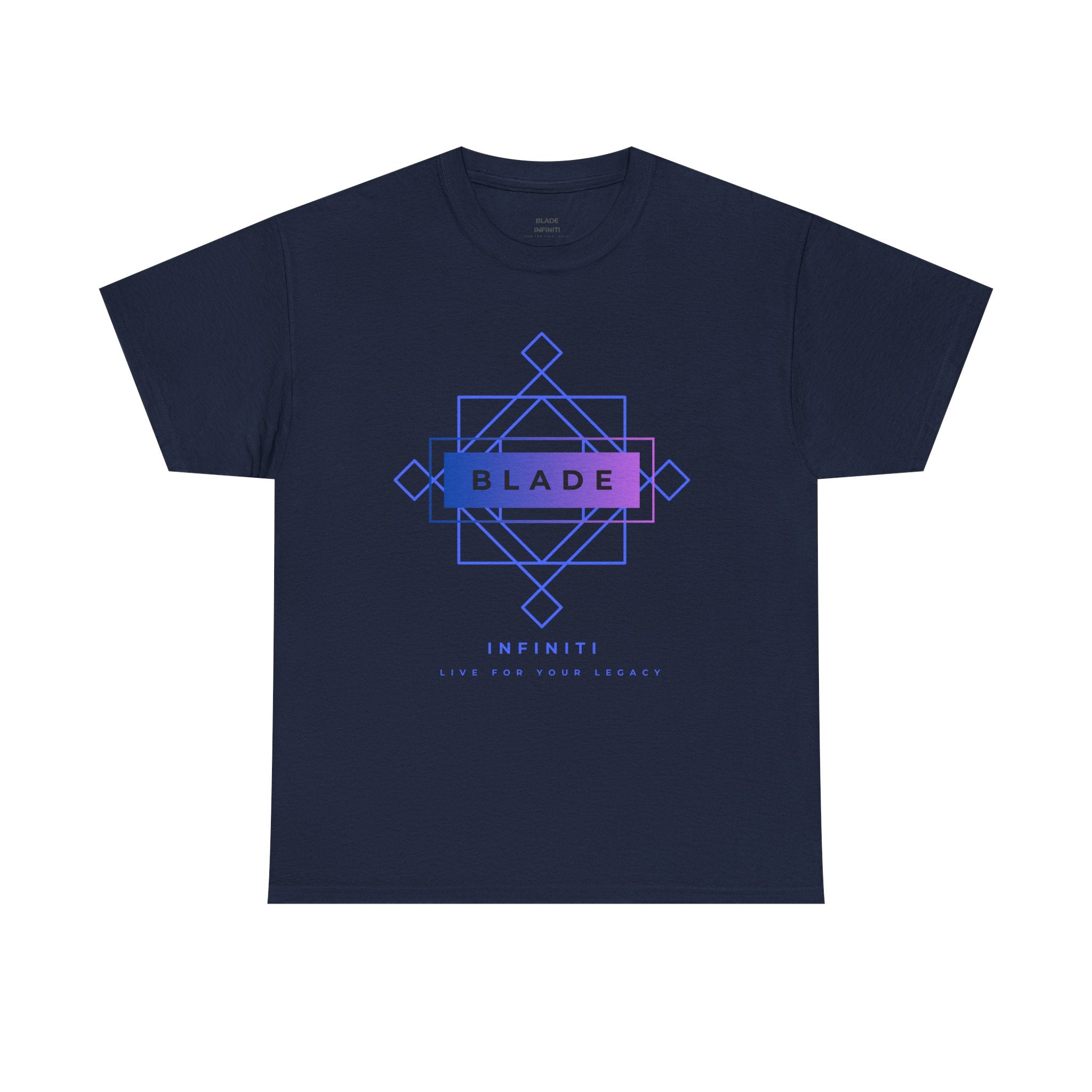 Geometric Infiniti Blue/Purple Ombre T-Shirt