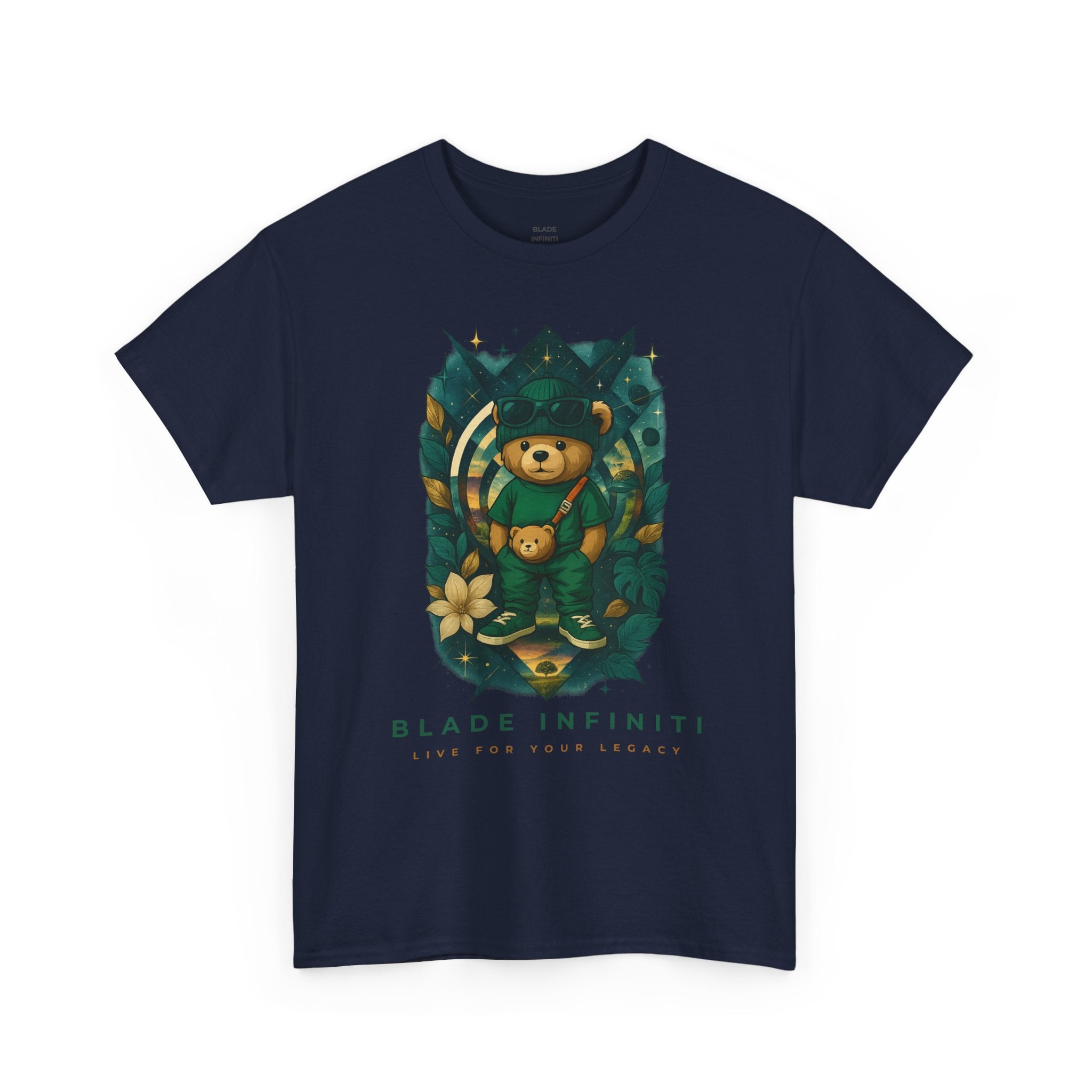 Galactic Jungle Teddy Bear/Nature T-Shirt