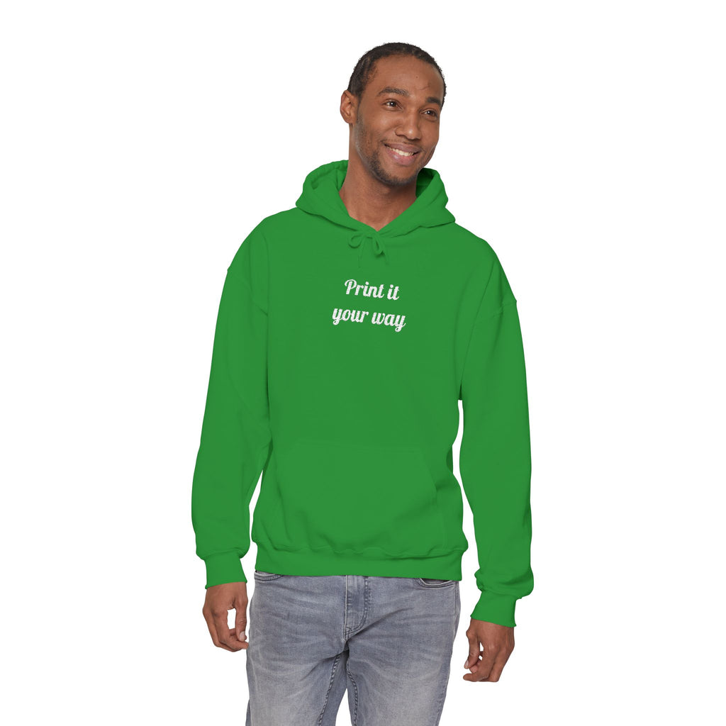 Custom Embroidered Unisex Hoodie – Ethically Sourced Cotton Blend