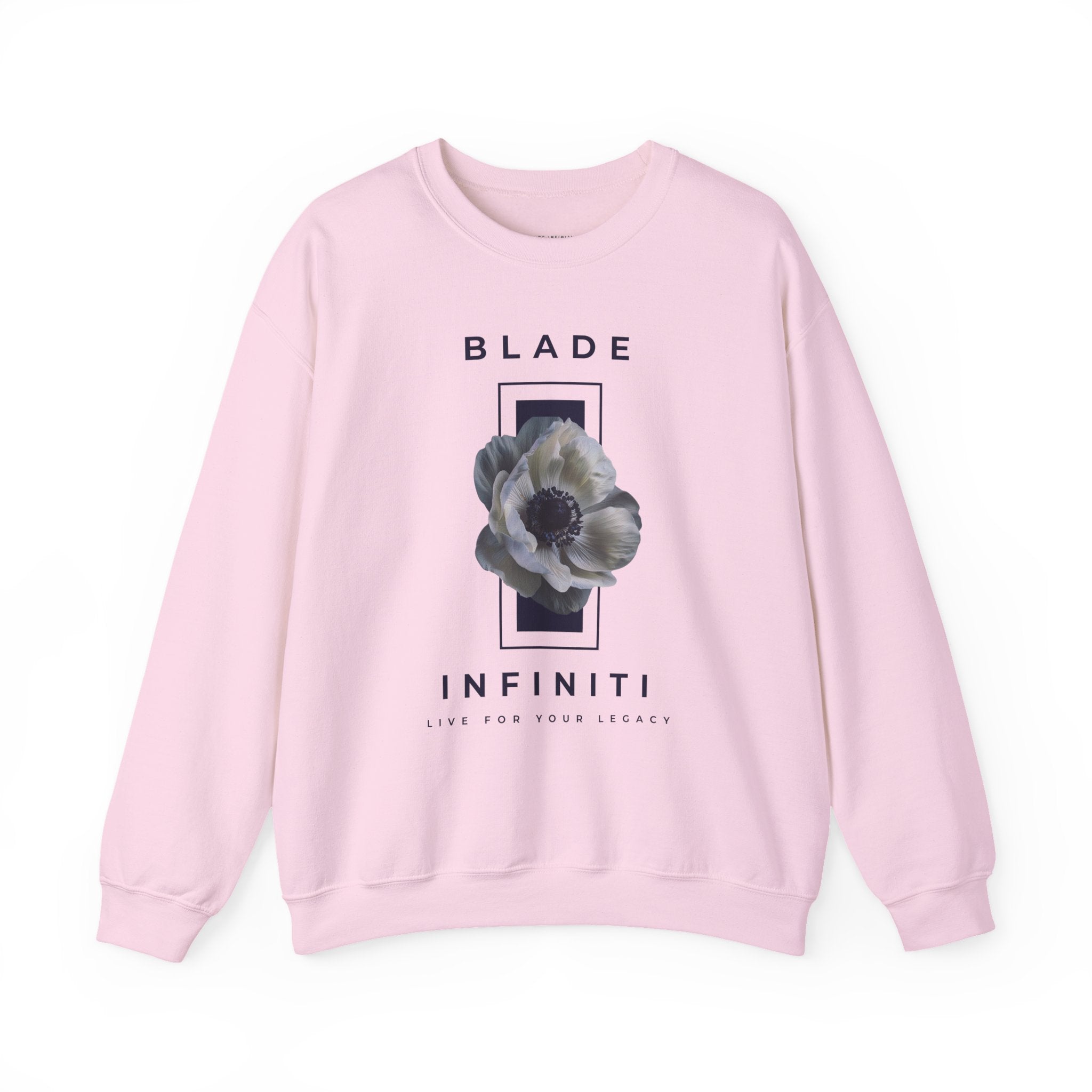 Essence of Infiniti Navy/Dark/White Floral Unisex Crewneck Sweater