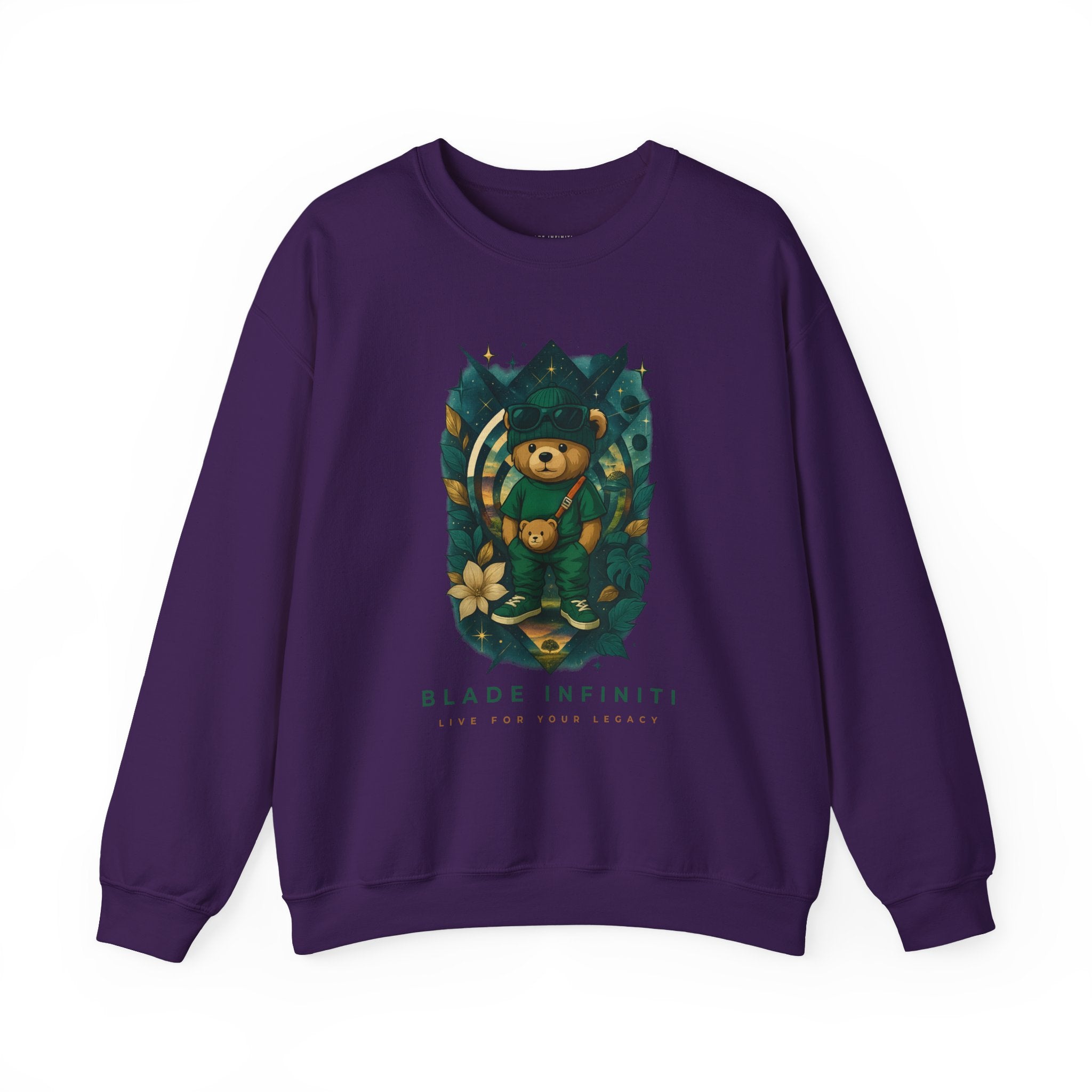 Galactic Teddy Bear V1 Unisex Crewneck Sweater