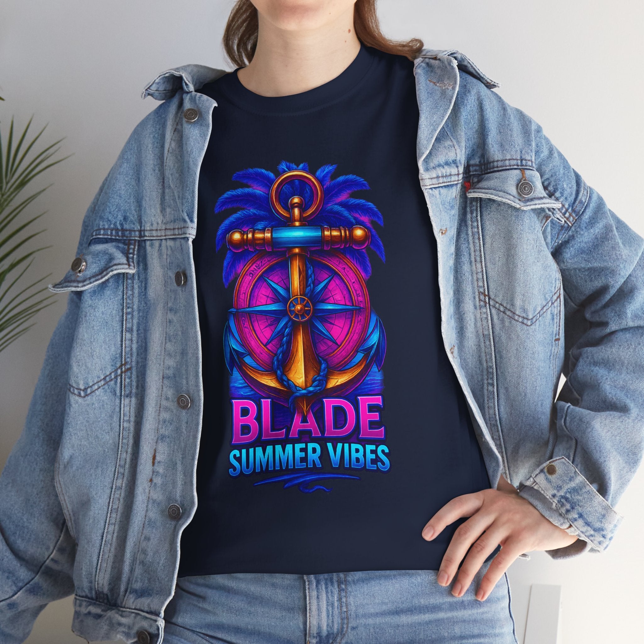 Anchor Compass Multi Blue/Pink T-Shirt
