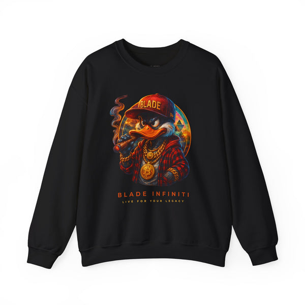 Galactic Weed/Pot Duck Unisex Crewneck Sweater