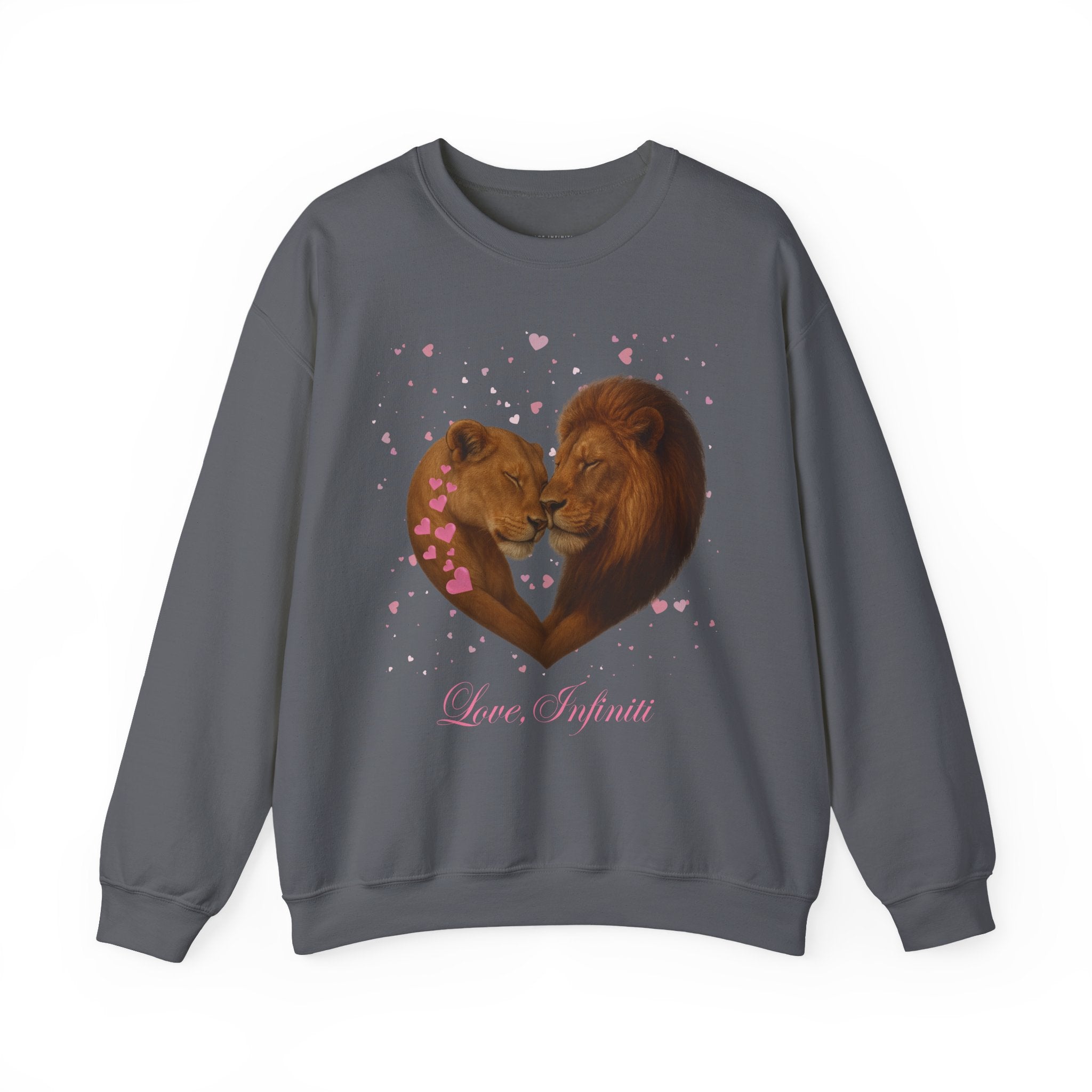 Lion Hearts - Love, Infiniti Unisex Crewneck Sweater