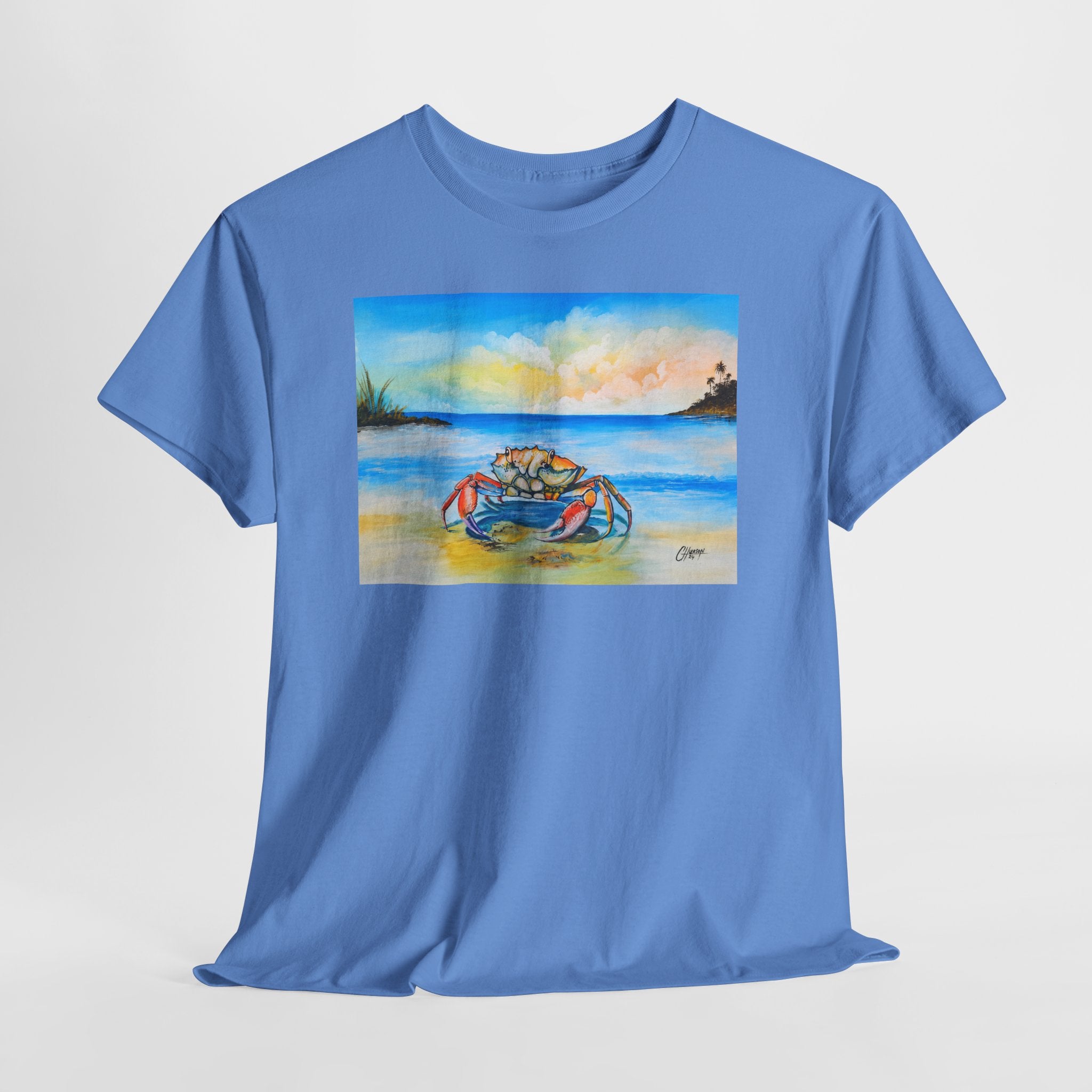 Coastal Crab Beach Sunset T-Shirt