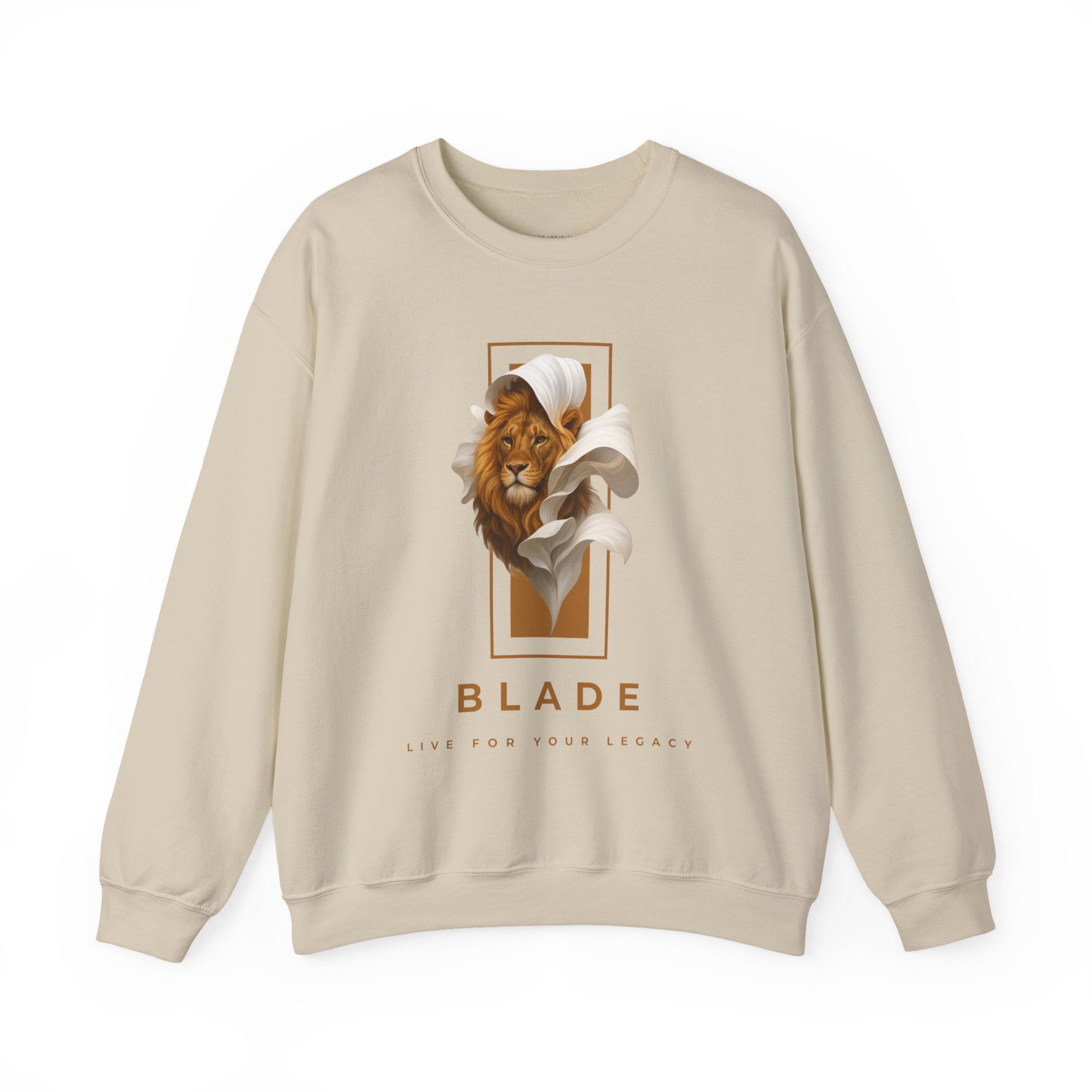 Majestic Bloom Lion Unisex Crewneck Sweater