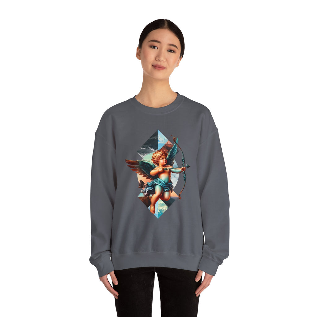 Cupid's Bow Blue + Arrow - Love, Infiniti Unisex Crewneck Sweater