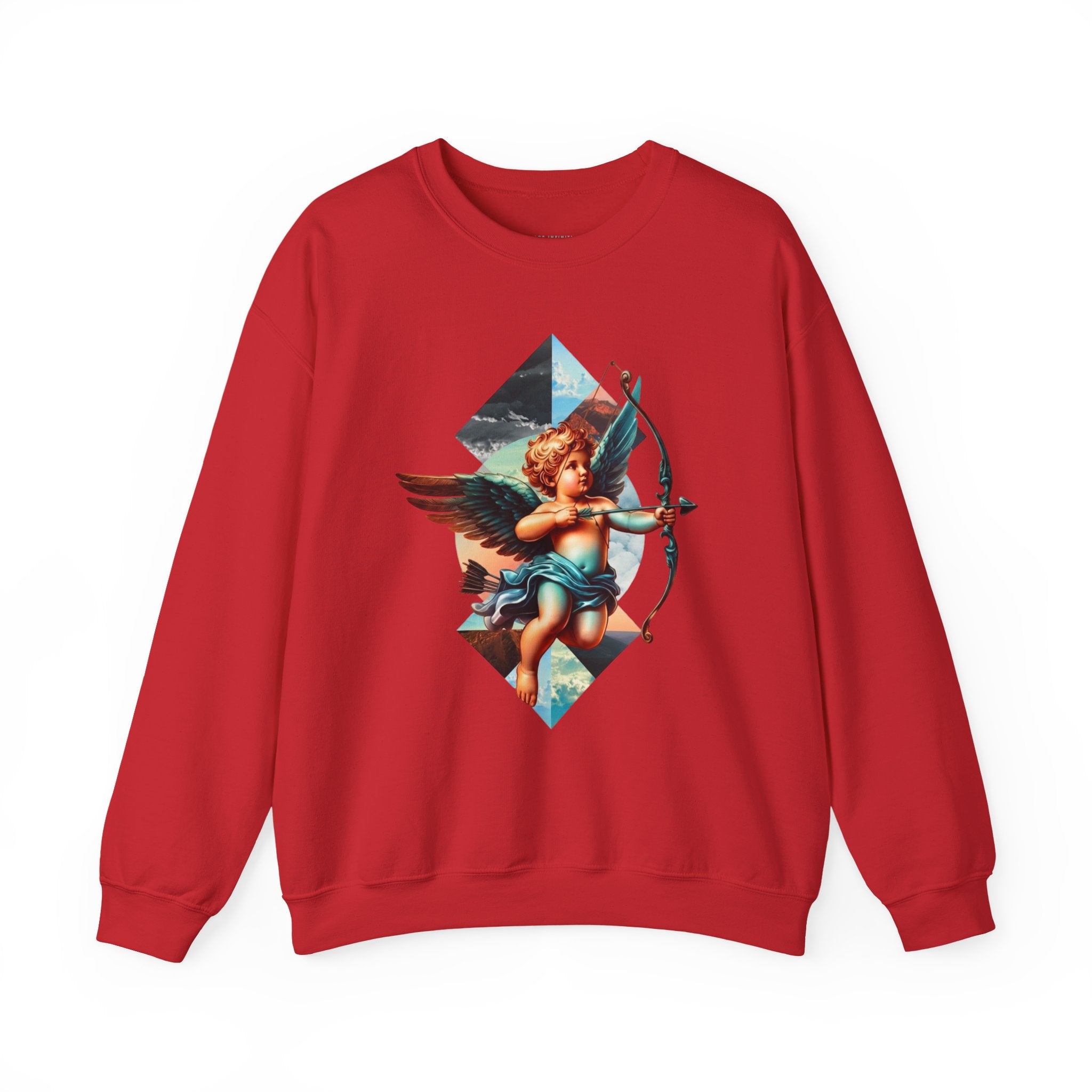 Cupid's Bow Blue + Arrow - Love, Infiniti Unisex Crewneck Sweater