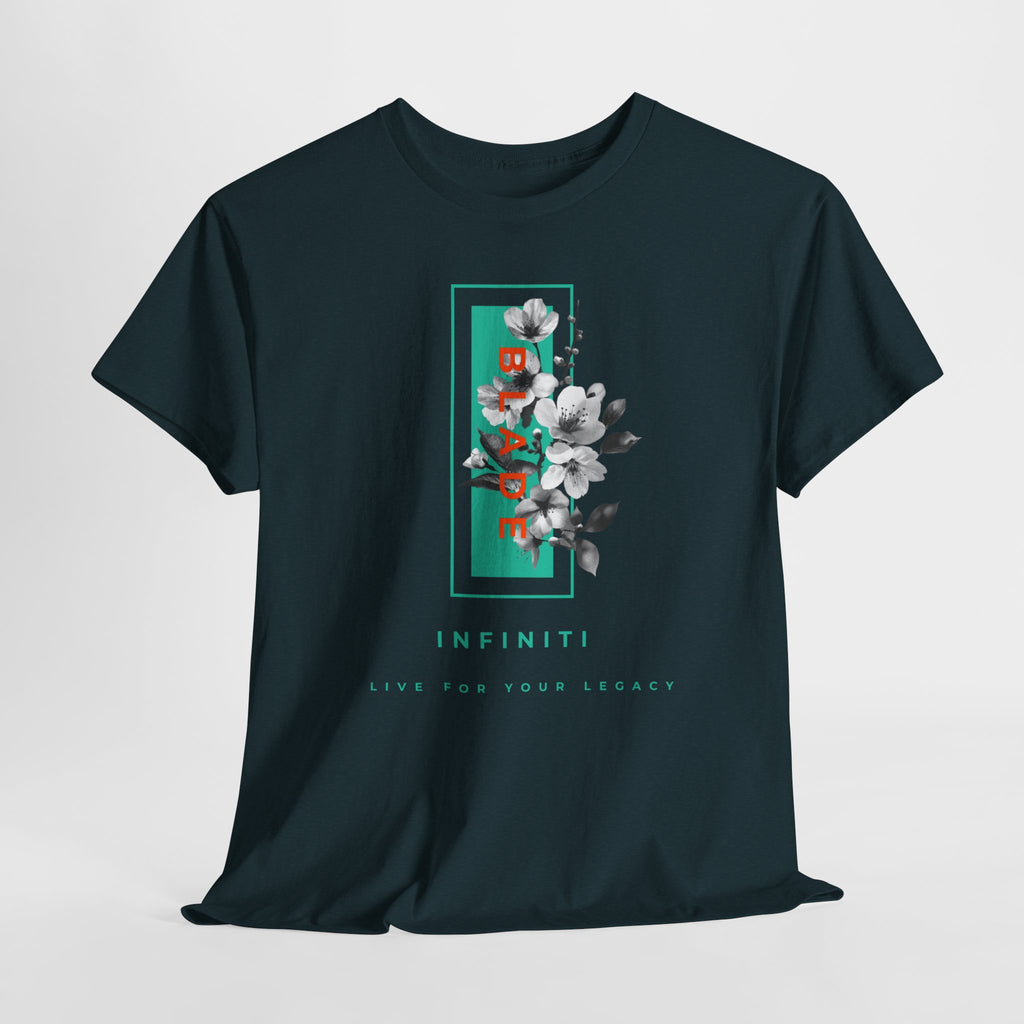 Bloom Bae Teal/Orange Floral T-Shirt