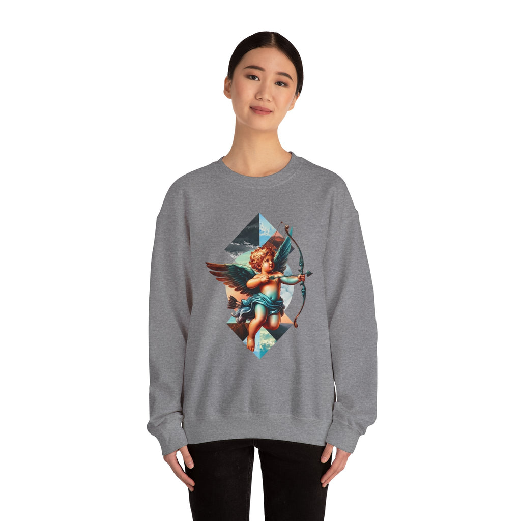 Cupid's Bow Blue + Arrow - Love, Infiniti Unisex Crewneck Sweater