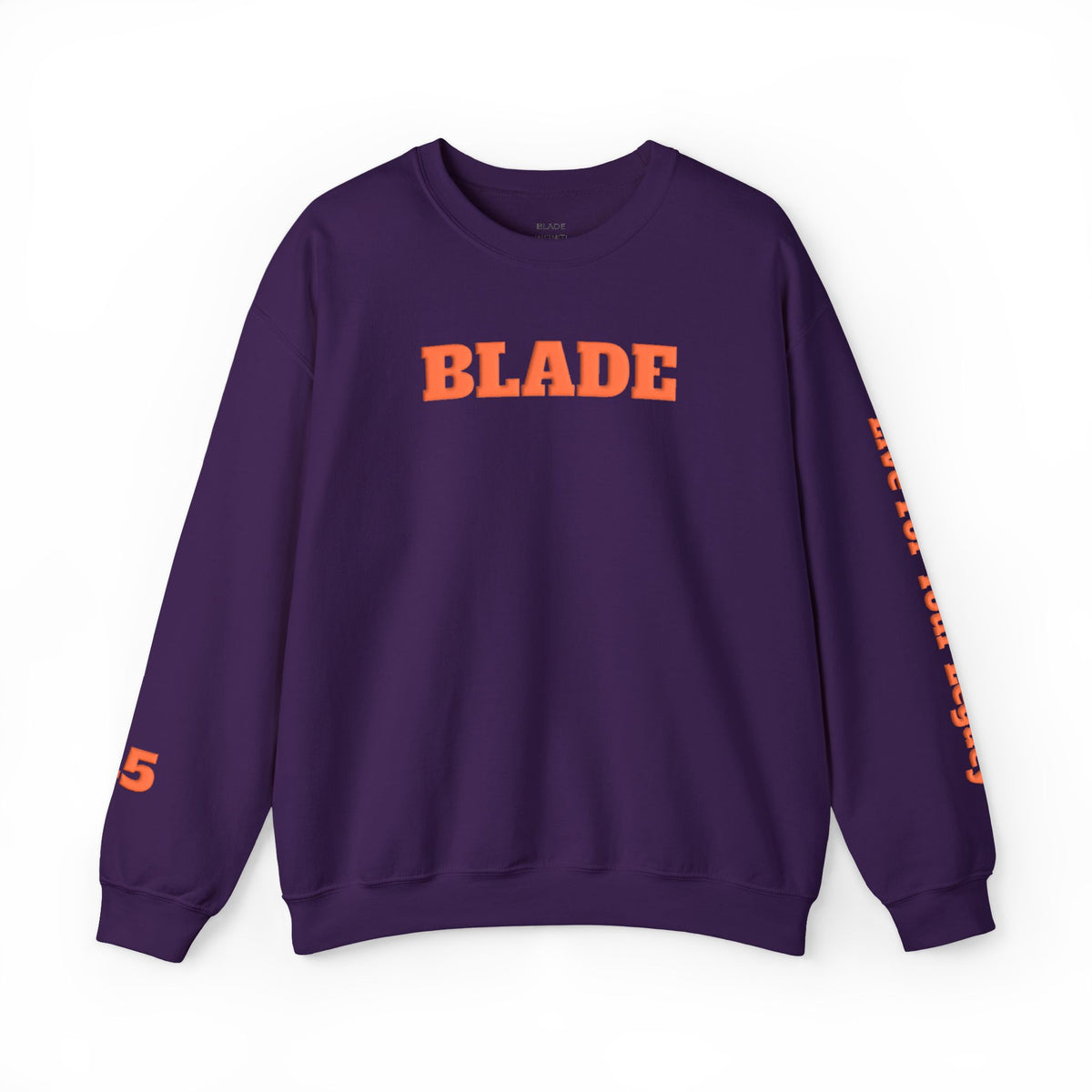 Blade Legacy Puff Stencil Orange Crewneck Sweater