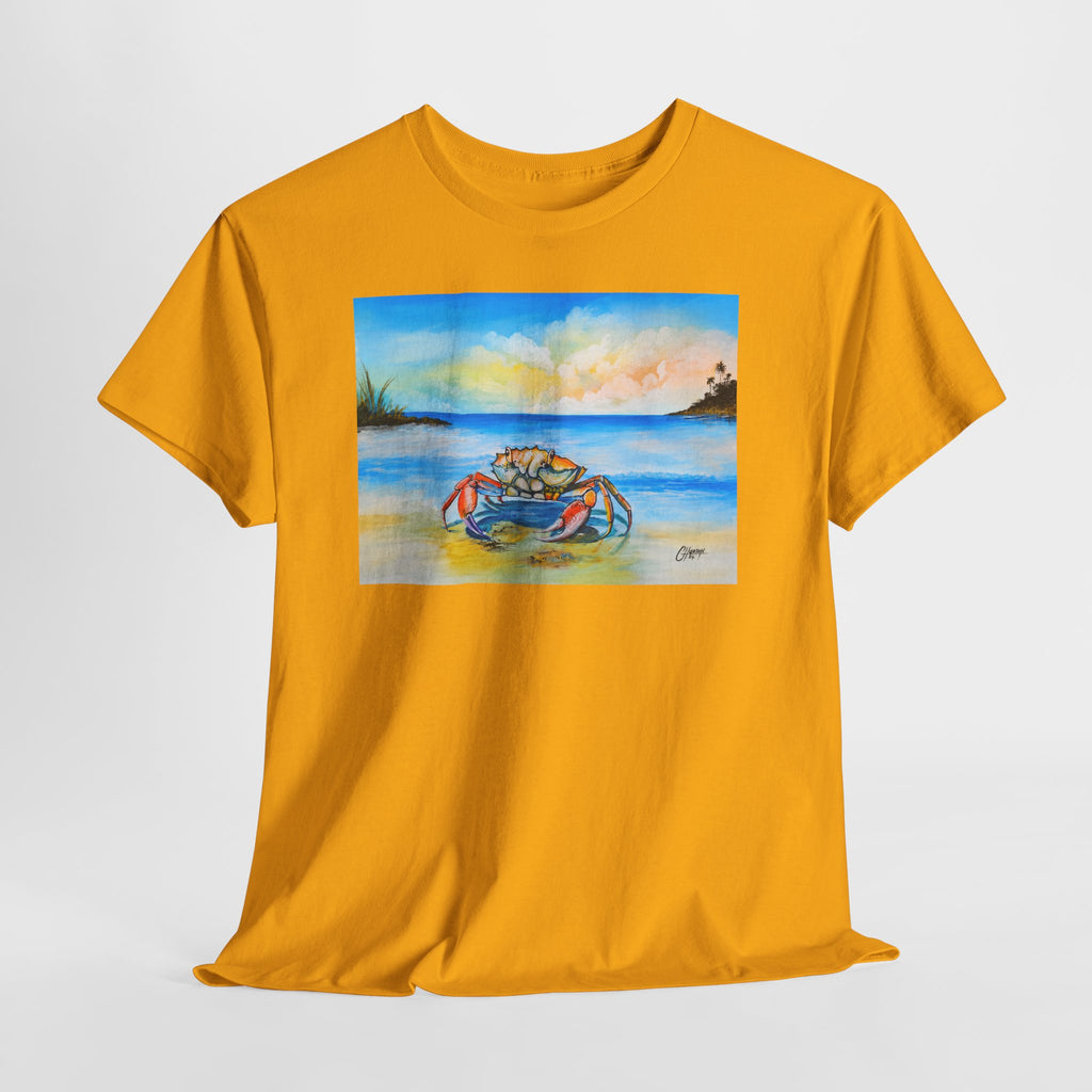 Coastal Crab Beach Sunset T-Shirt