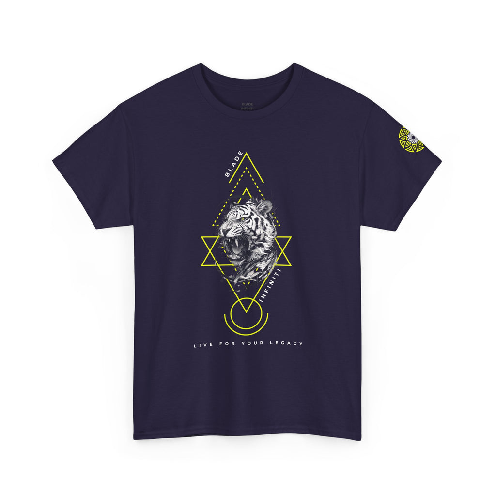 Geometric King Neon Green Tiger T-Shirt