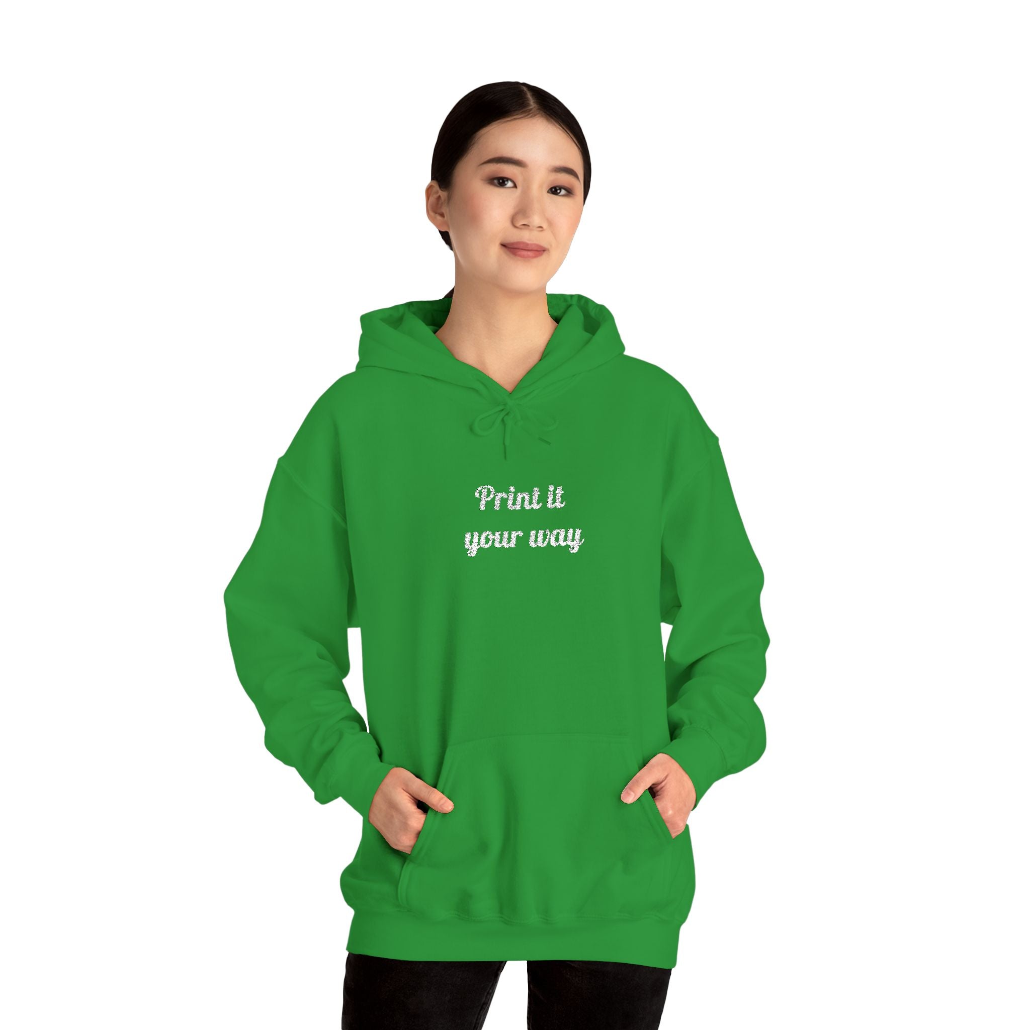Custom Embroidered Unisex Hoodie – Ethically Sourced Cotton Blend