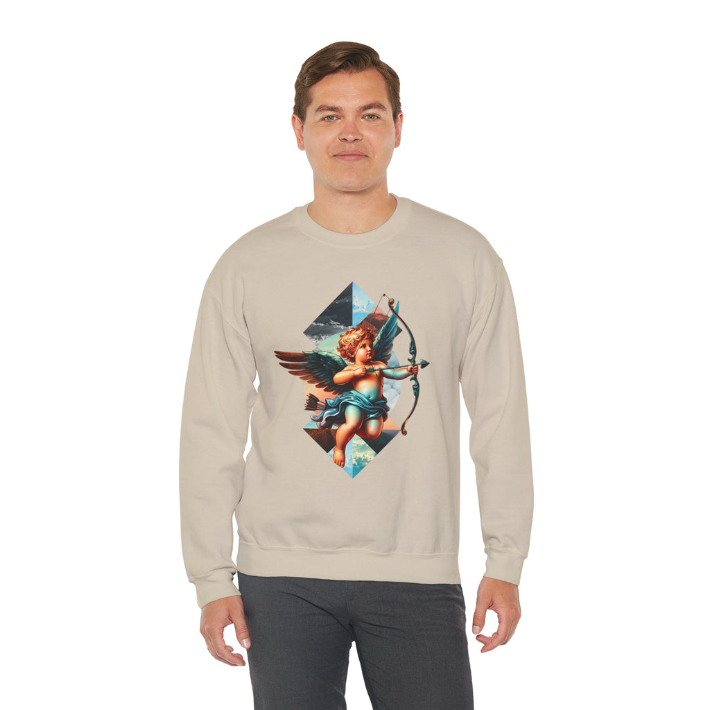 Cupid's Bow Blue + Arrow - Love, Infiniti Unisex Crewneck Sweater