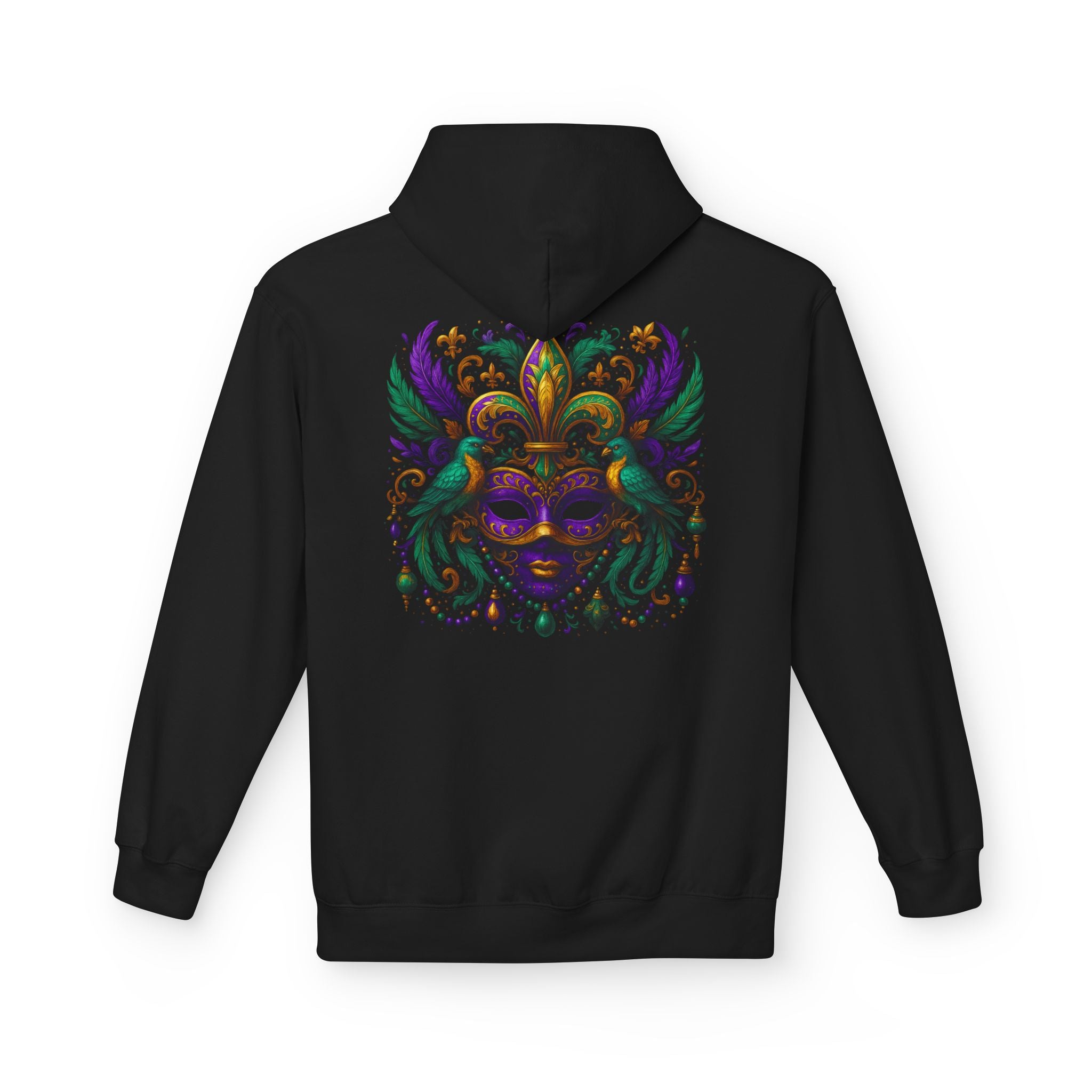 Mardi Gras Mask Hoodie