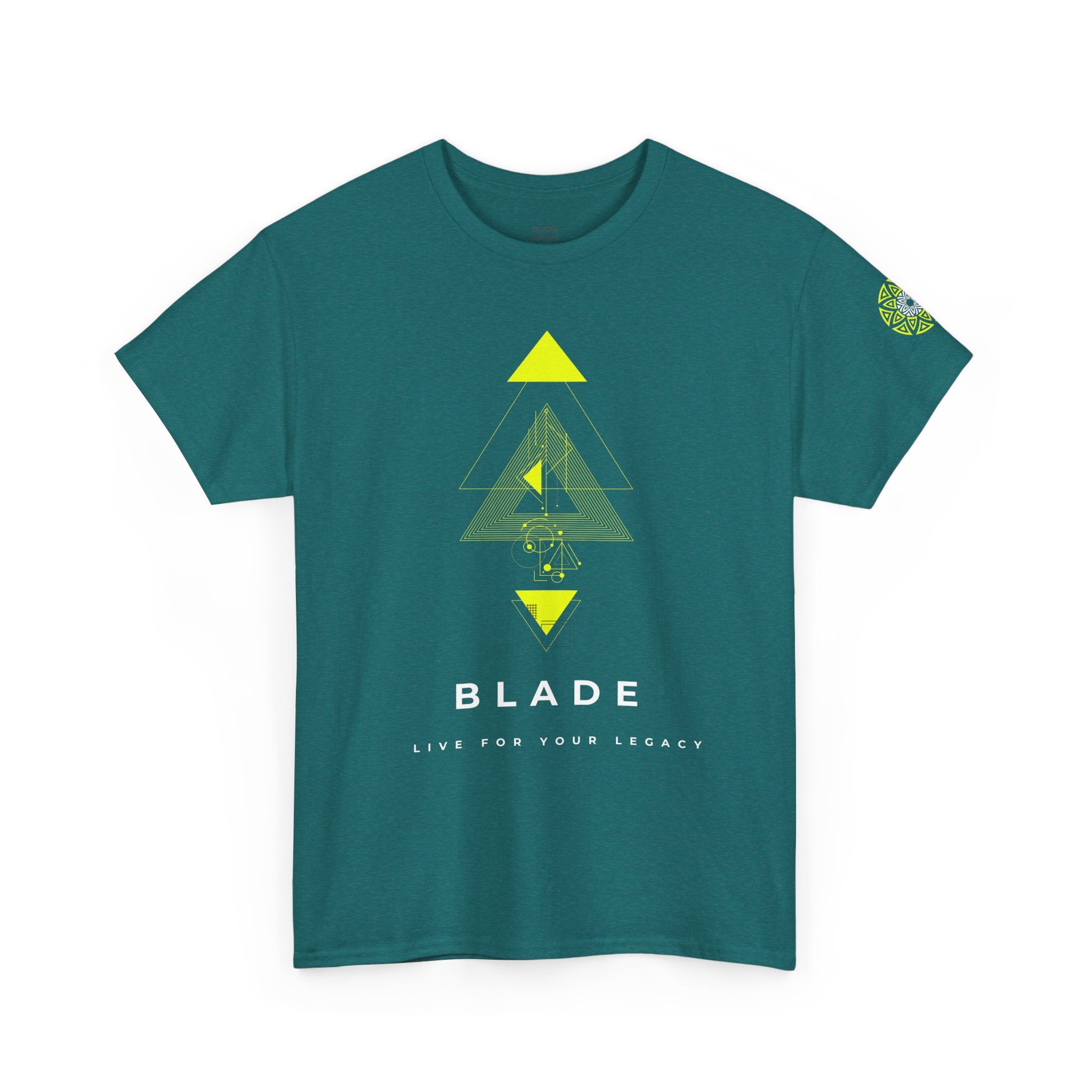 Geometric Odyssey Version 3 Neon Green T-Shirt