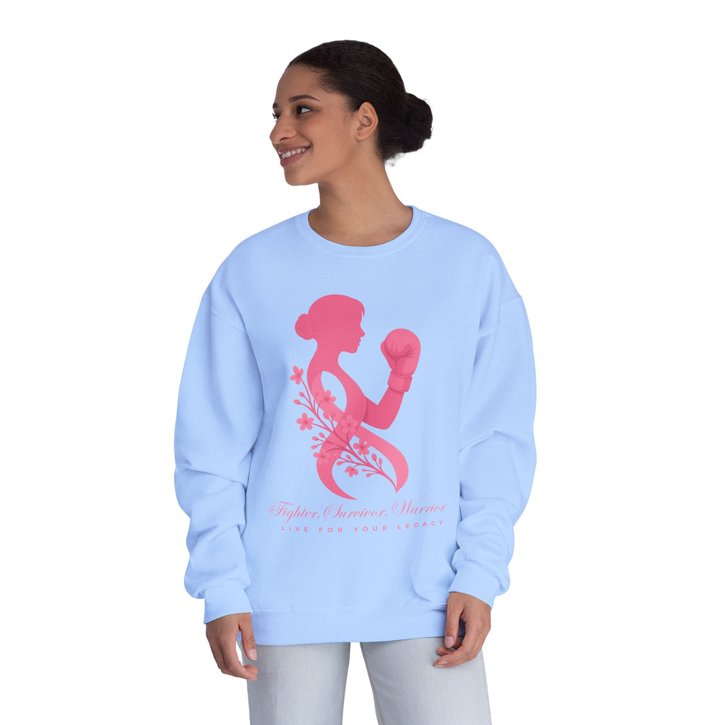 Fighter. Survivor. Warrior | Breast Cancer Sweatshirt/Sweater