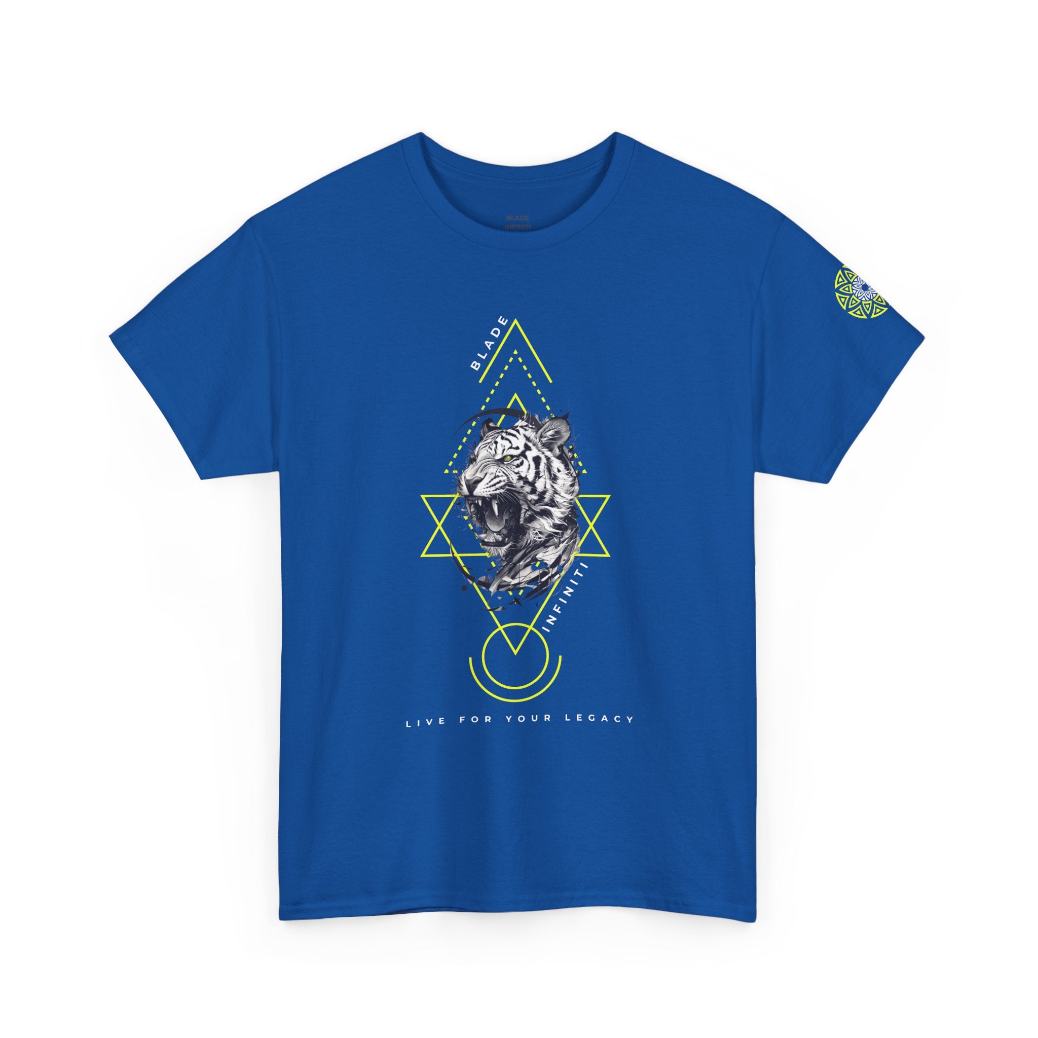 Geometric King Neon Green Tiger T-Shirt