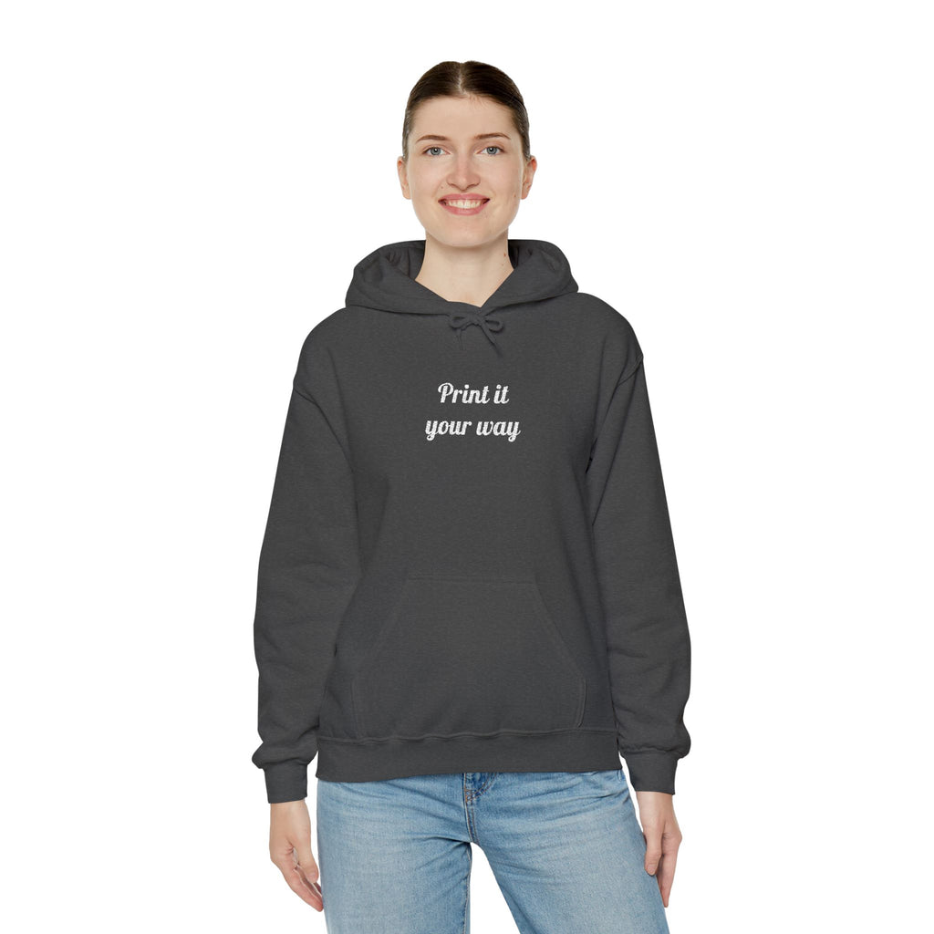 Custom Embroidered Unisex Hoodie – Ethically Sourced Cotton Blend