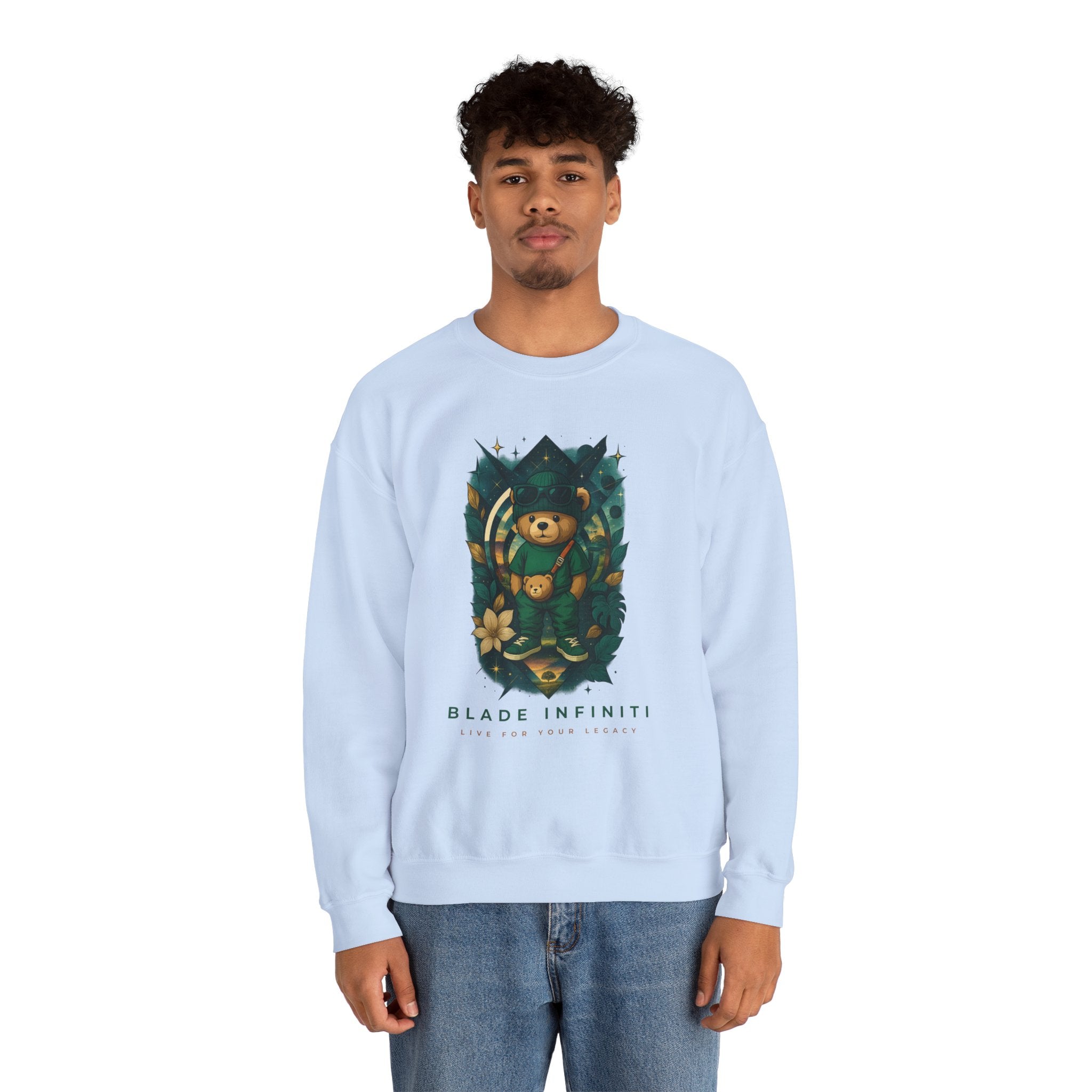 Galactic Teddy Bear V1 Unisex Crewneck Sweater