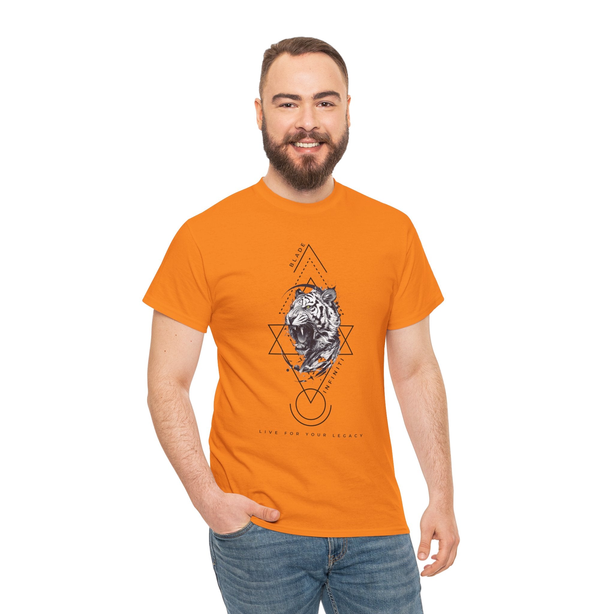 Geometric King Black TX Tiger T-Shirt