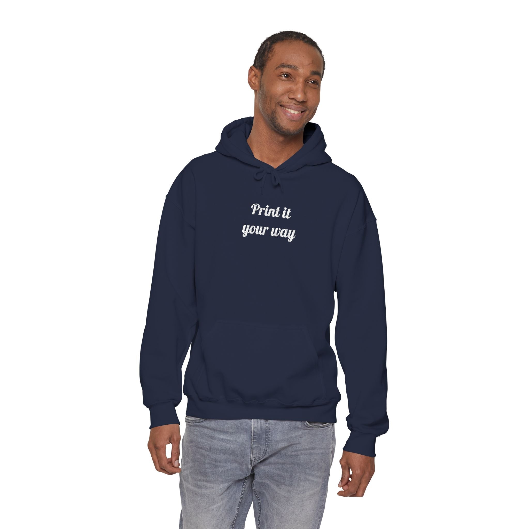 Custom Embroidered Unisex Hoodie – Ethically Sourced Cotton Blend