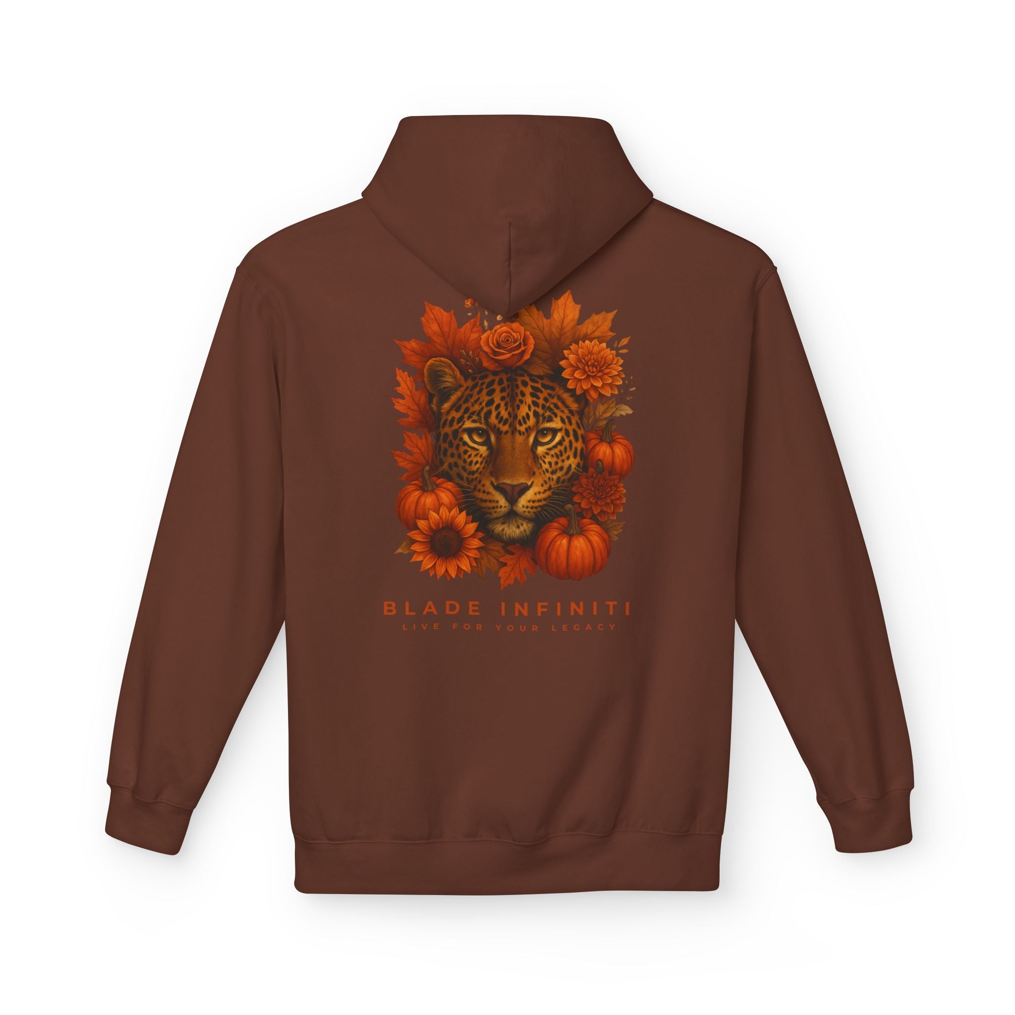 Jungle Flora Fall Leopard Hoodie