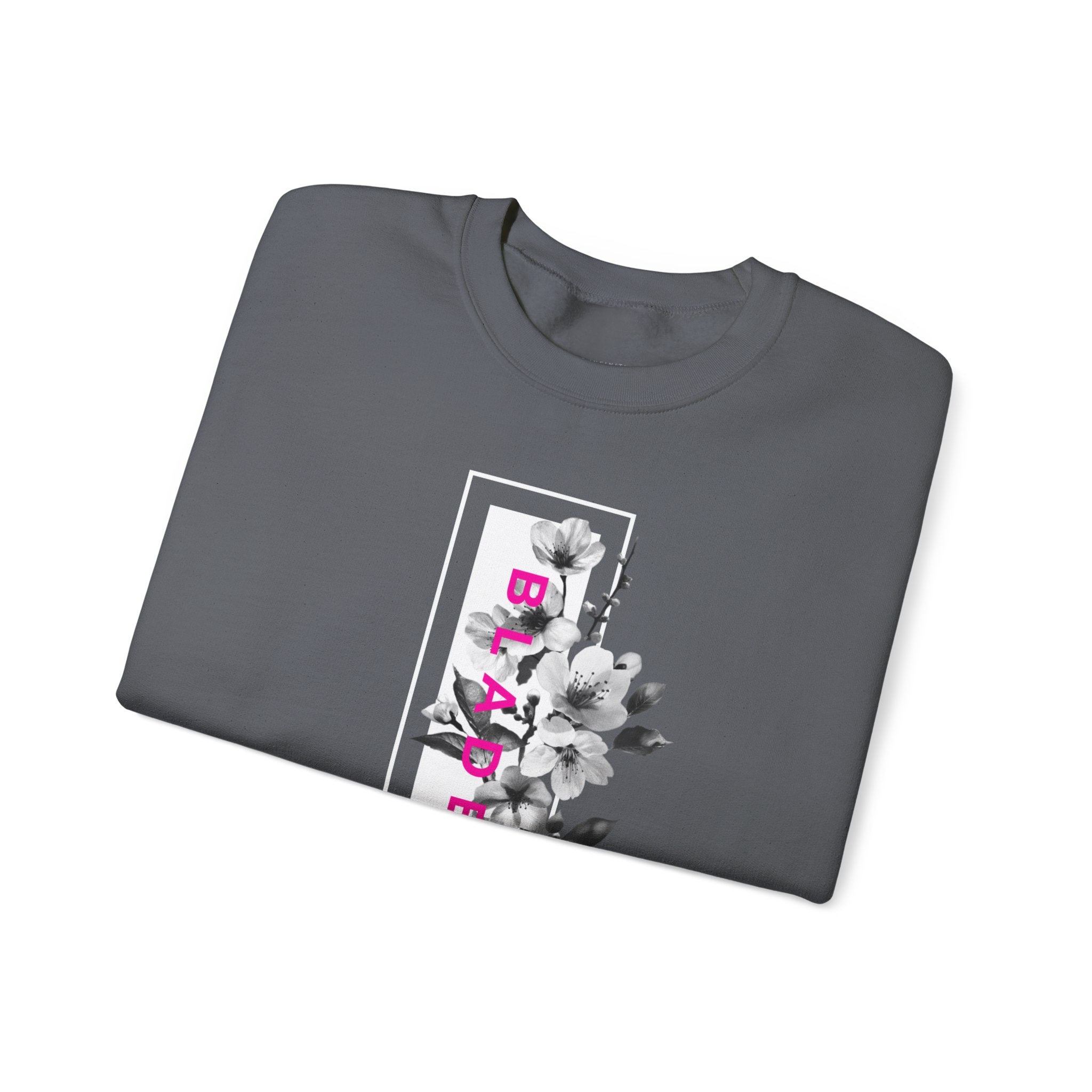 Bloom Bae Deep Pink Floral Unisex Crewneck Sweater