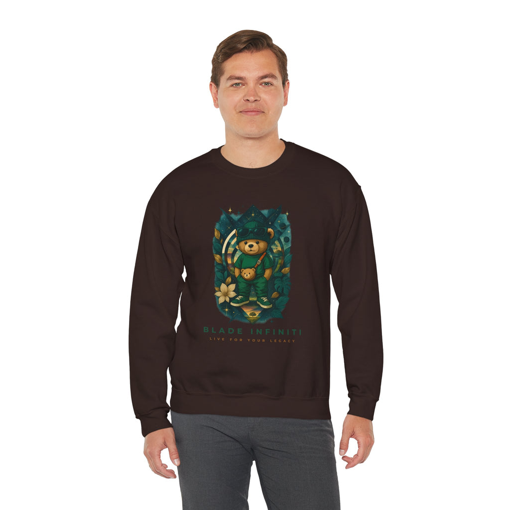 Galactic Teddy Bear V1 Unisex Crewneck Sweater