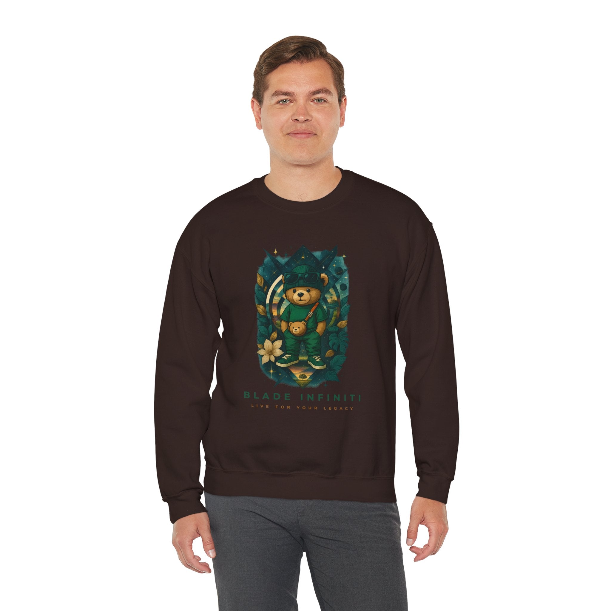 Galactic Teddy Bear V1 Unisex Crewneck Sweater