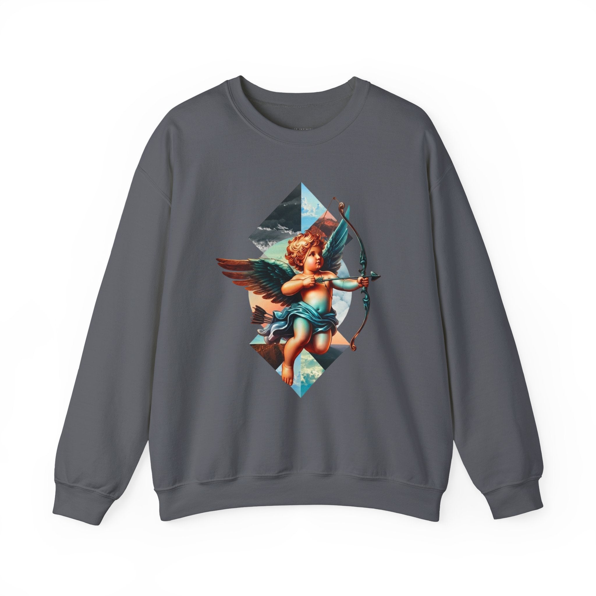 Cupid's Bow Blue + Arrow - Love, Infiniti Unisex Crewneck Sweater