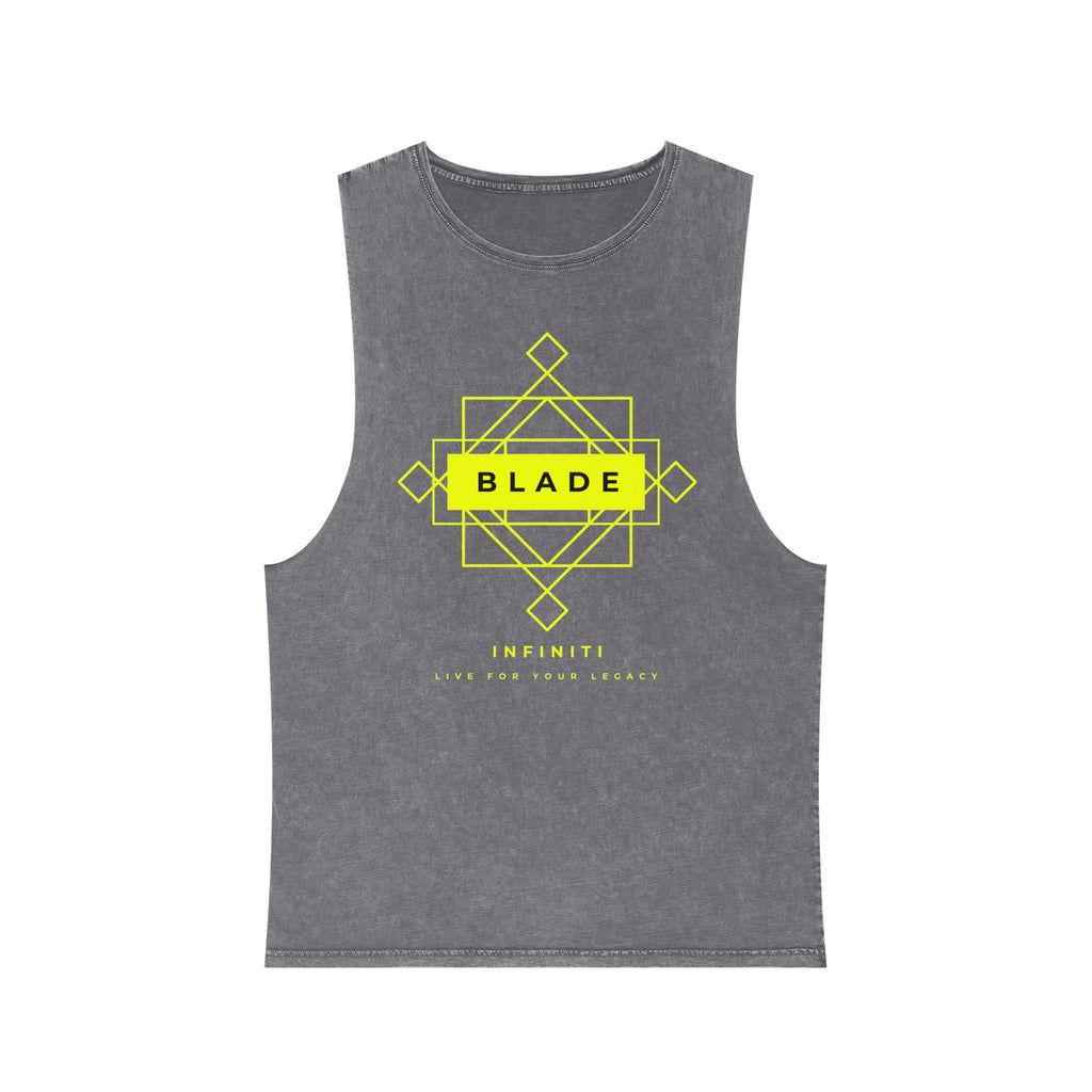 Geometric Infiniti Neon Green Tank Top