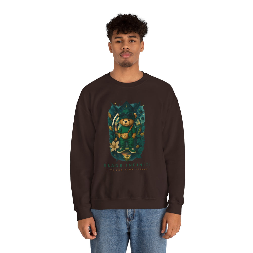 Galactic Teddy Bear V1 Unisex Crewneck Sweater