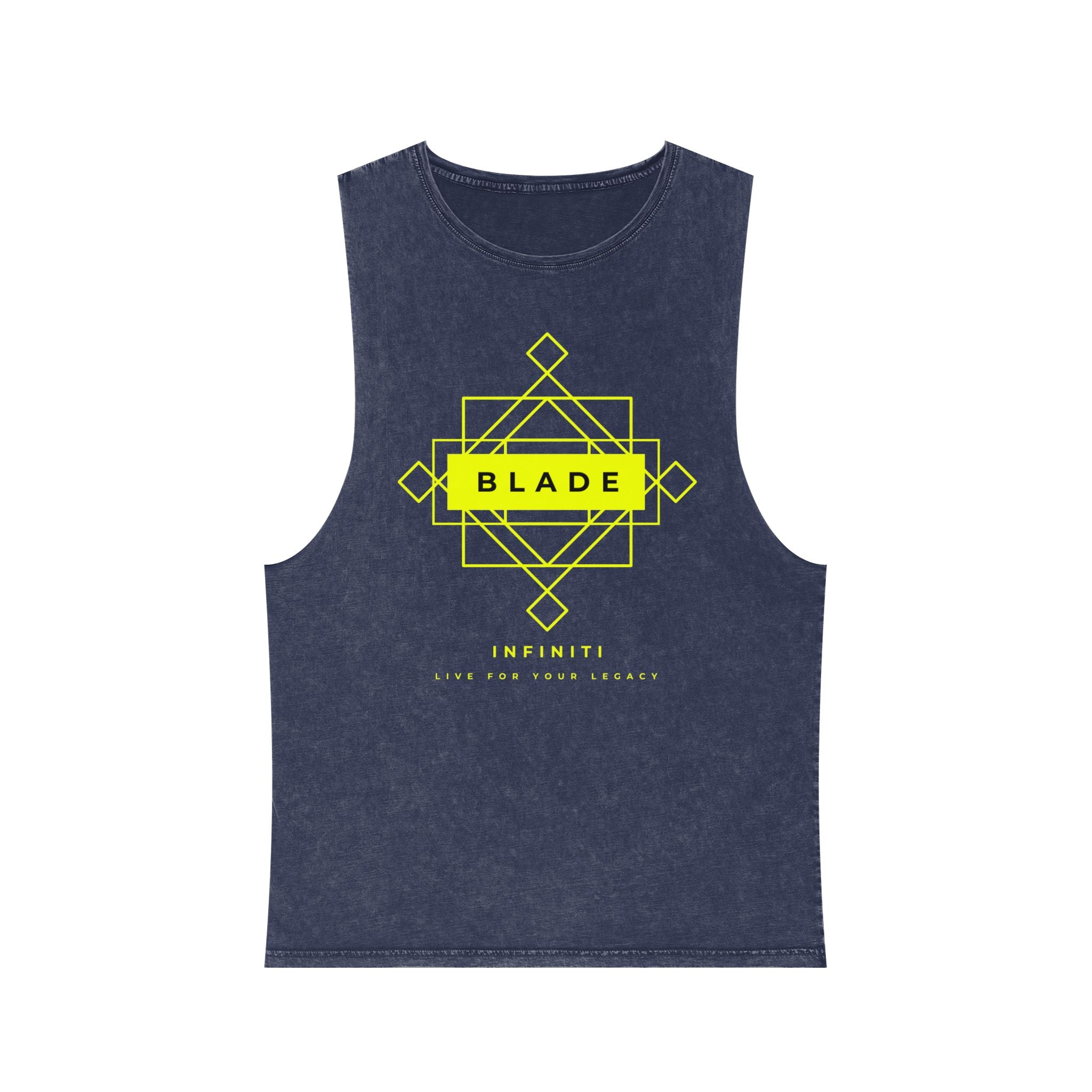 Geometric Infiniti Neon Green Tank Top