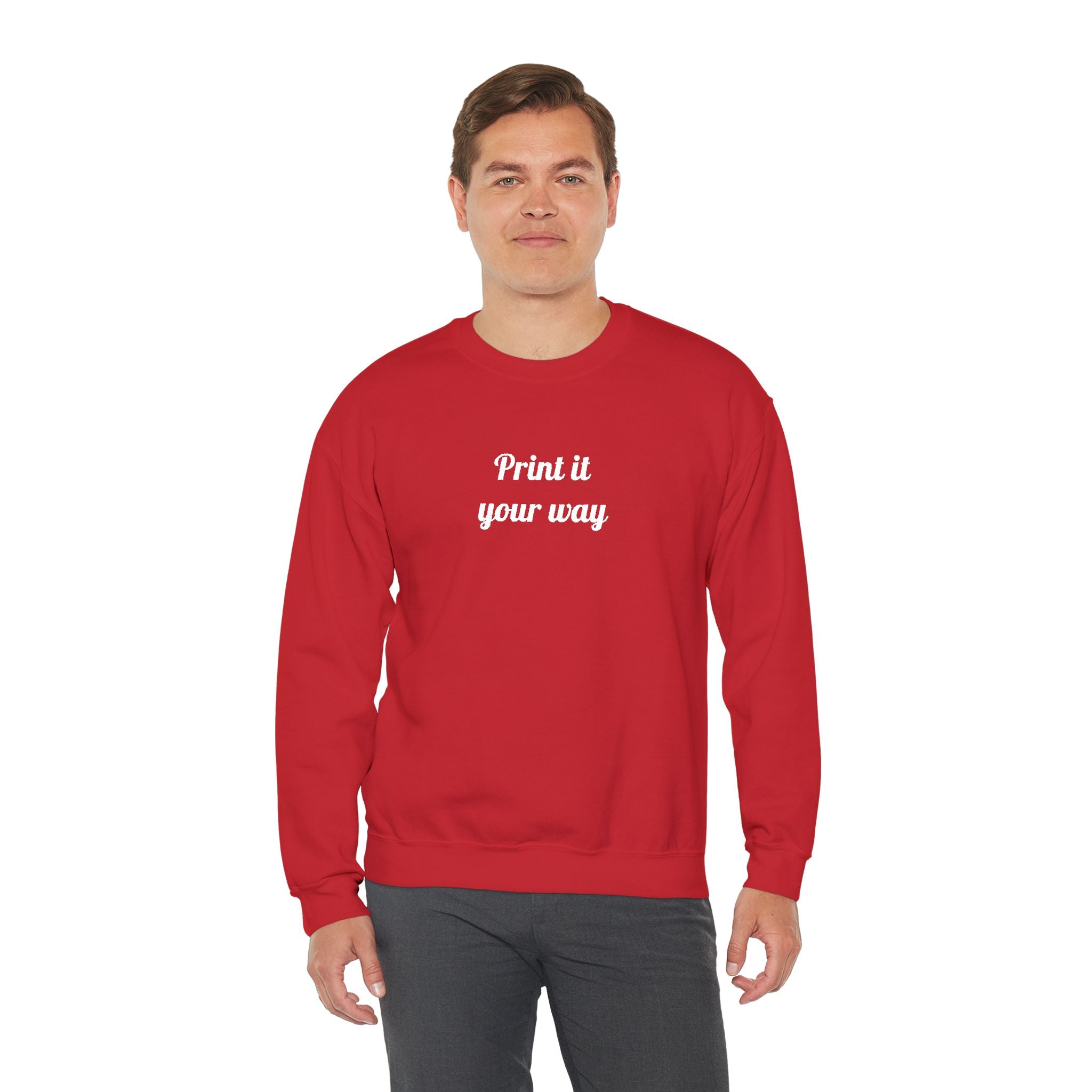Embroidery Personalization - Unisex Crewneck Sweater (Make It Yours)
