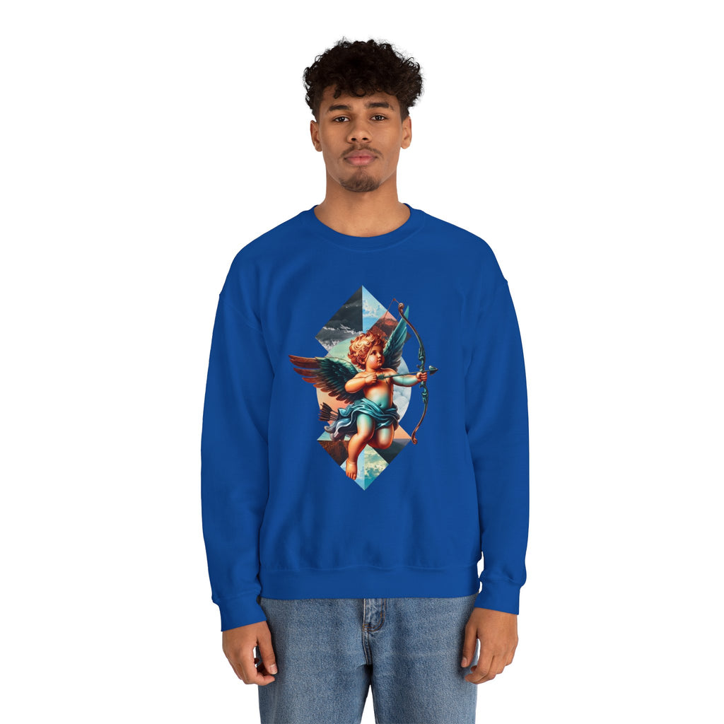 Cupid's Bow Blue + Arrow - Love, Infiniti Unisex Crewneck Sweater