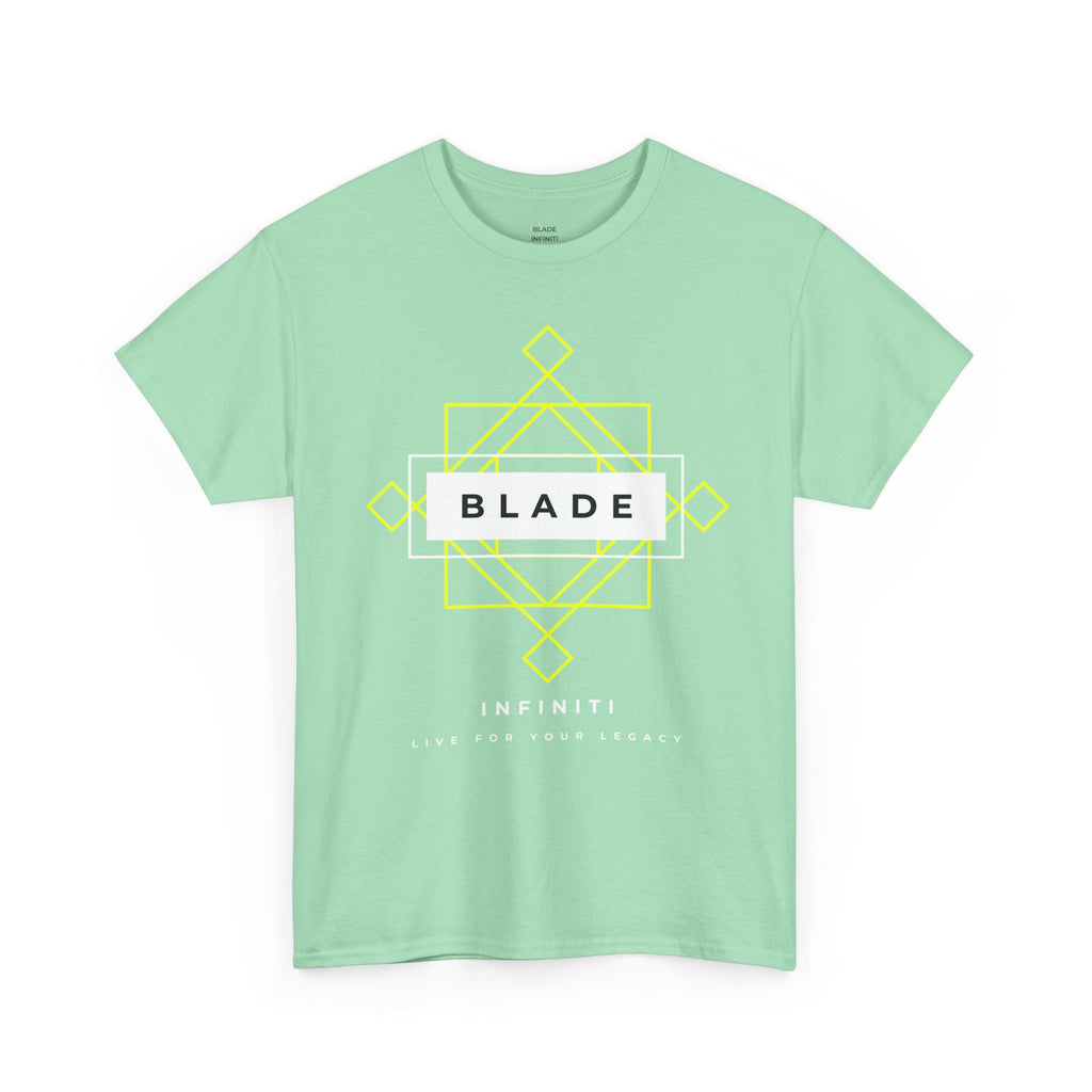 Geometric Infiniti Neon Green/White Ombre T-Shirt