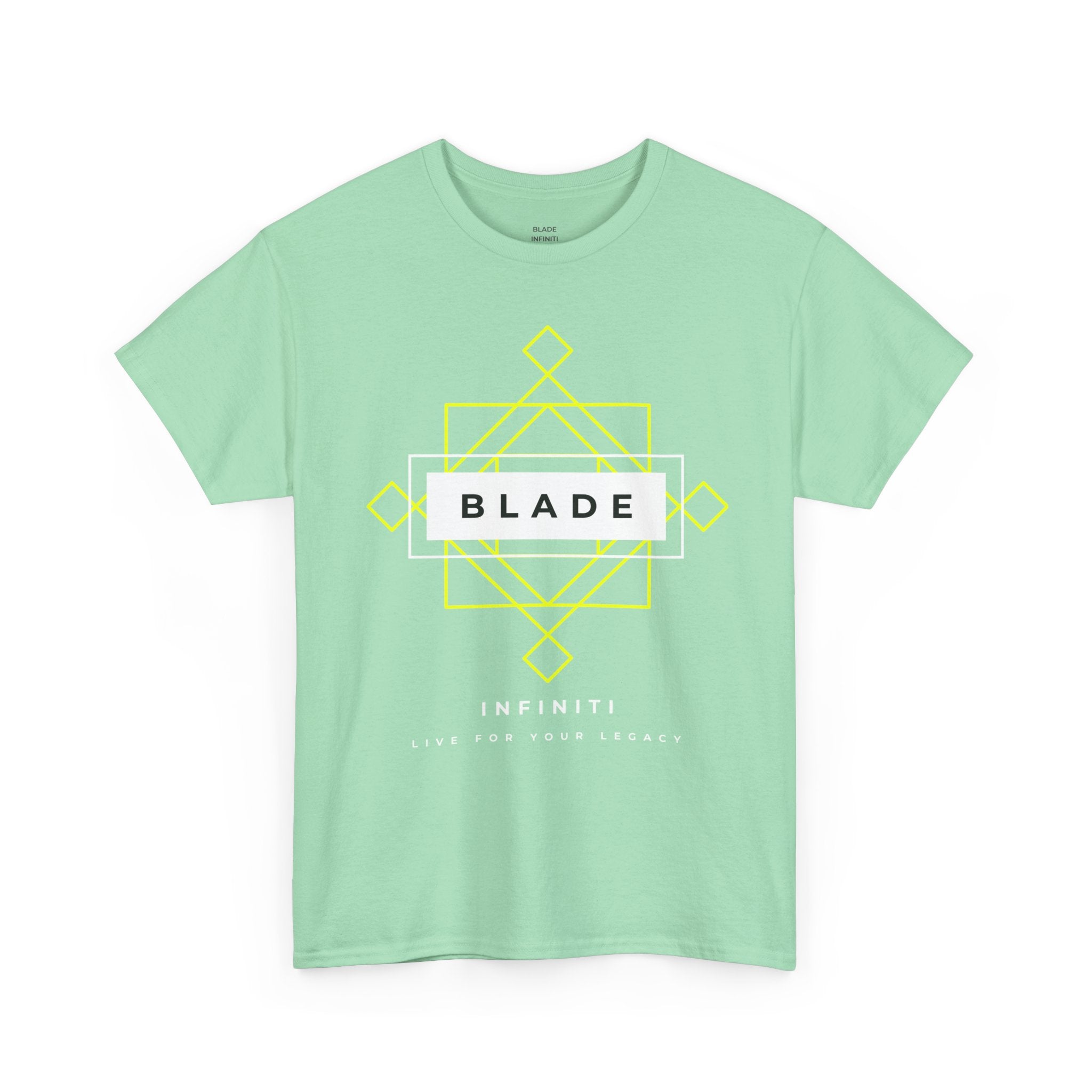Geometric Infiniti Neon Green/White Ombre T-Shirt