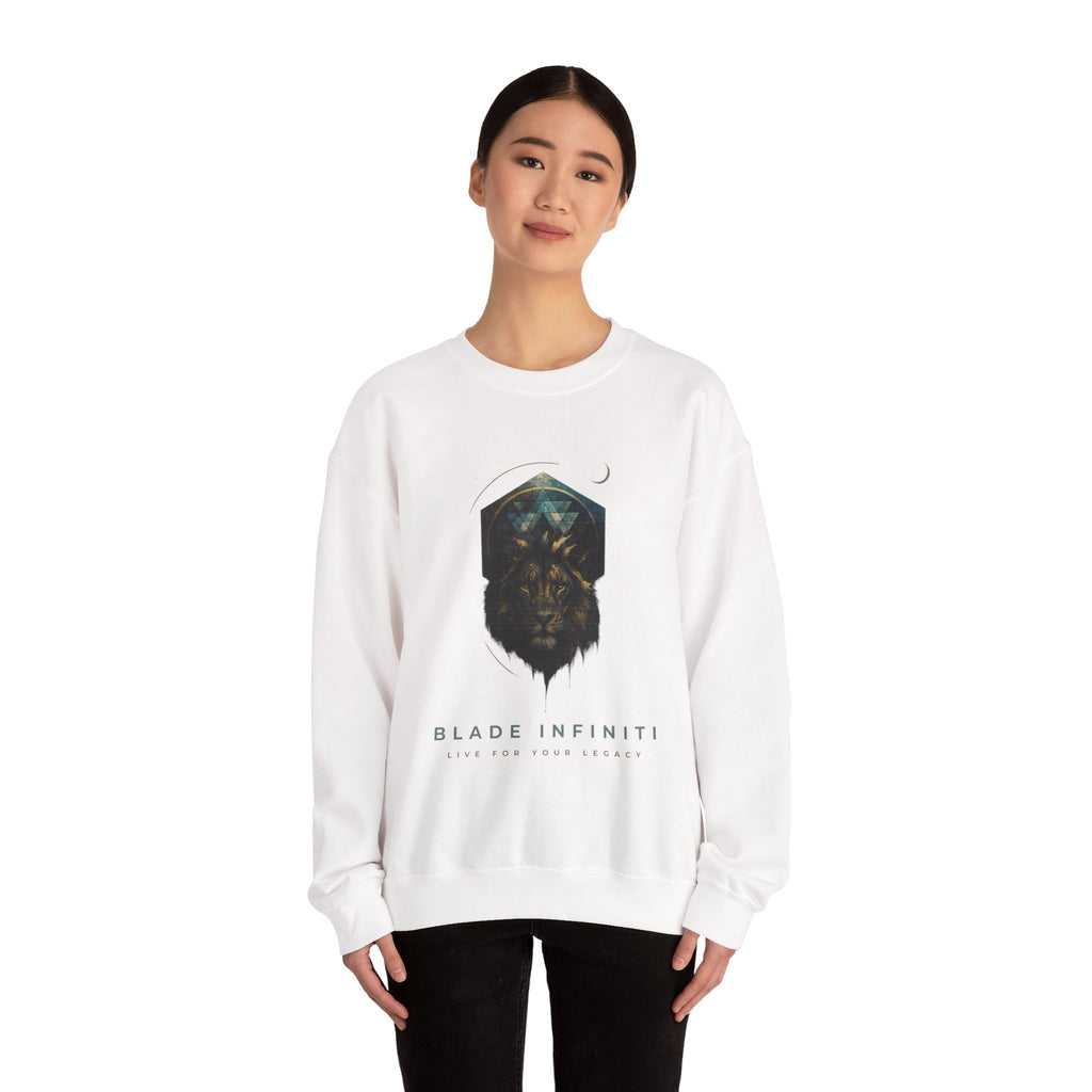 Galactic Lion Unisex Crewneck Sweater