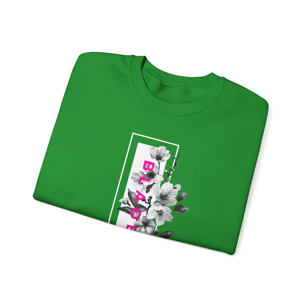 Bloom Bae Deep Pink Floral Unisex Crewneck Sweater