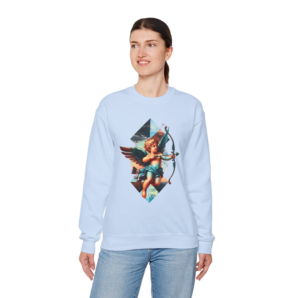 Cupid's Bow Blue + Arrow - Love, Infiniti Unisex Crewneck Sweater