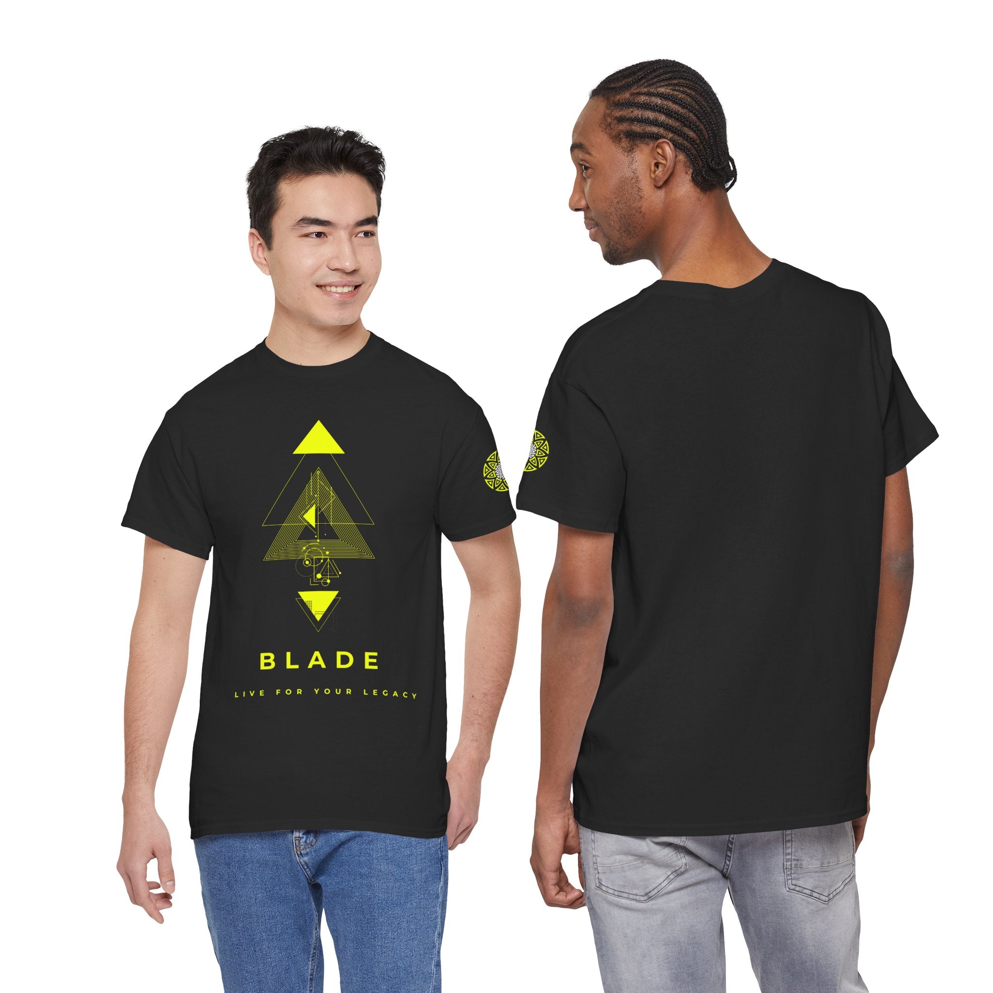 Geometric Odyssey Neon Green TX T-Shirt