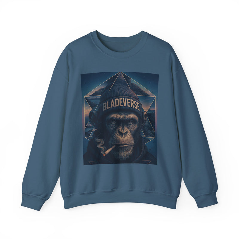 Bladeverse Galactic Weed/Pot Monkey Version 2 Unisex Crewneck Sweater